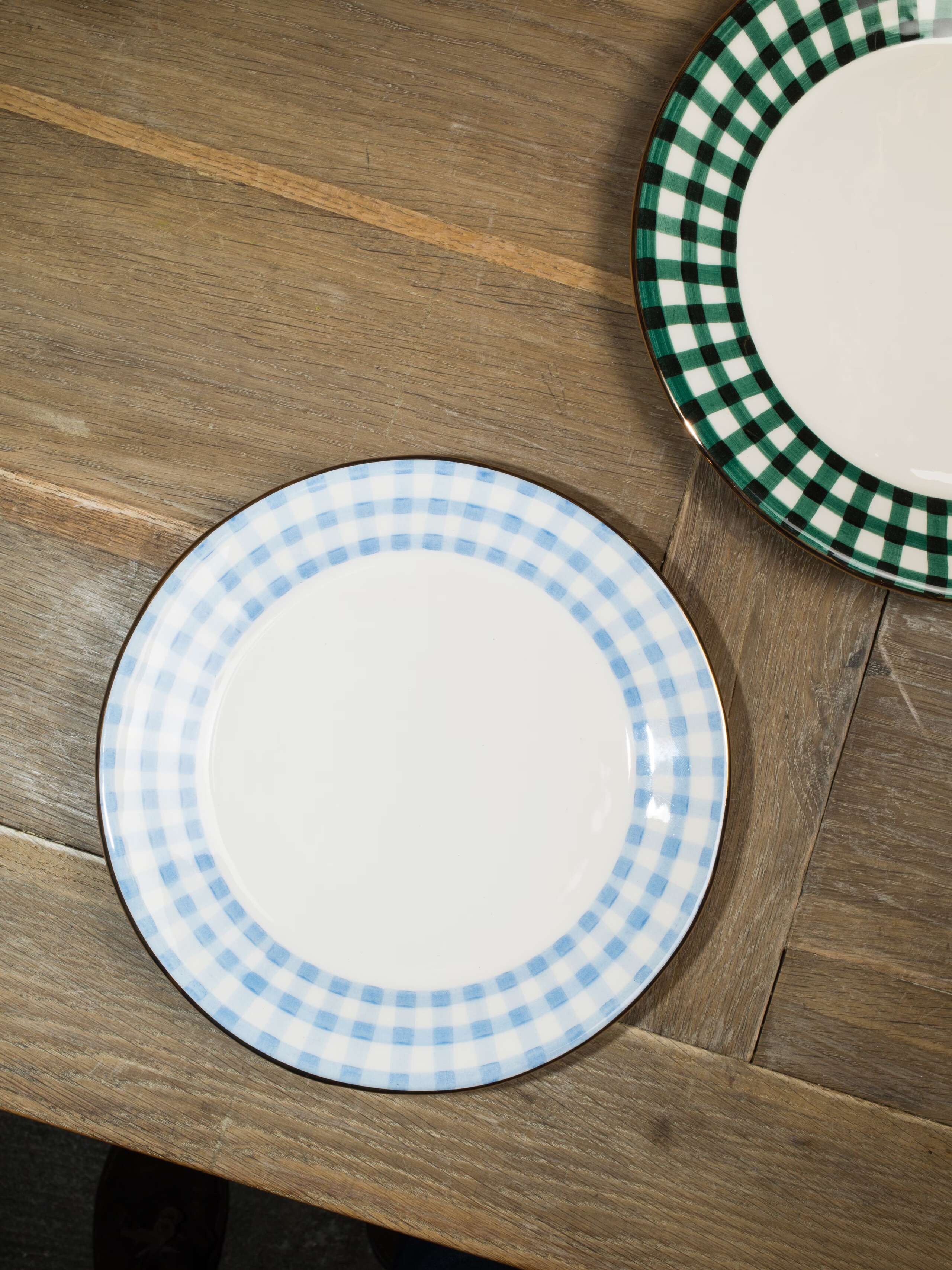 plate on table