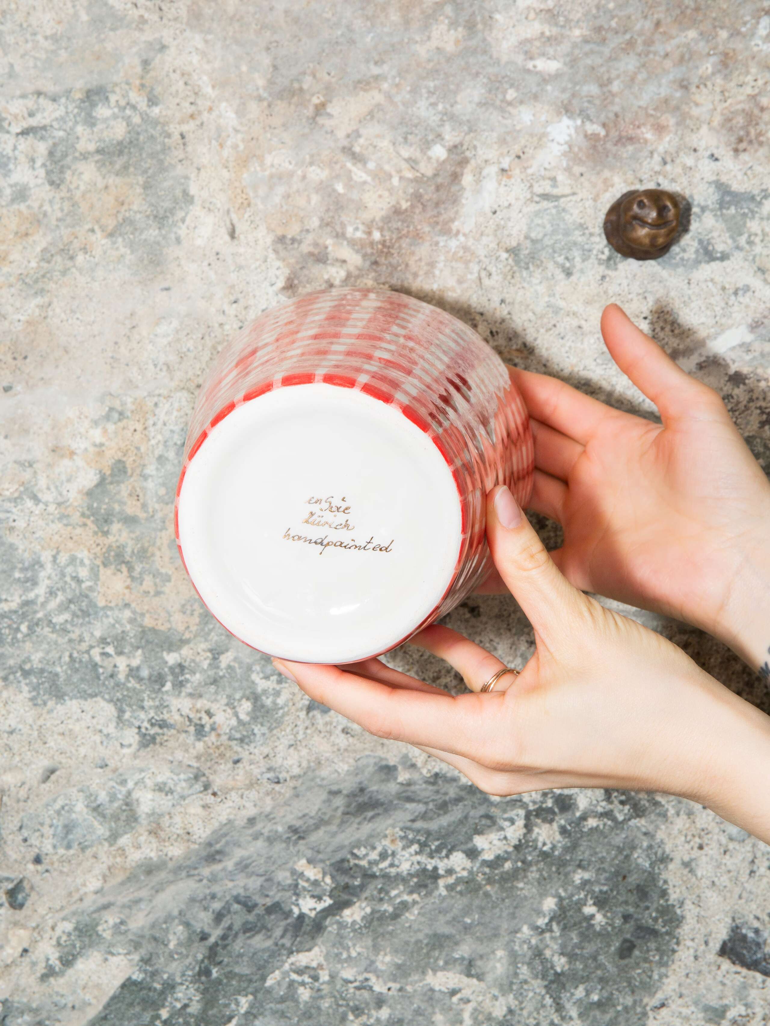 Slim vase vichy 