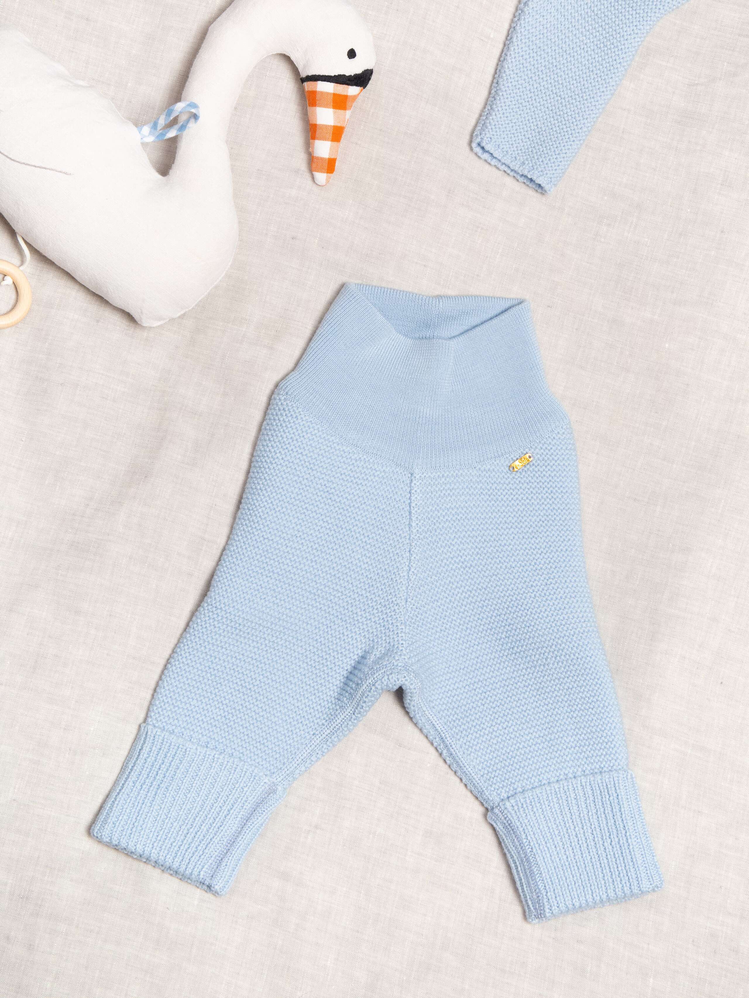 Knitted baby leggings 