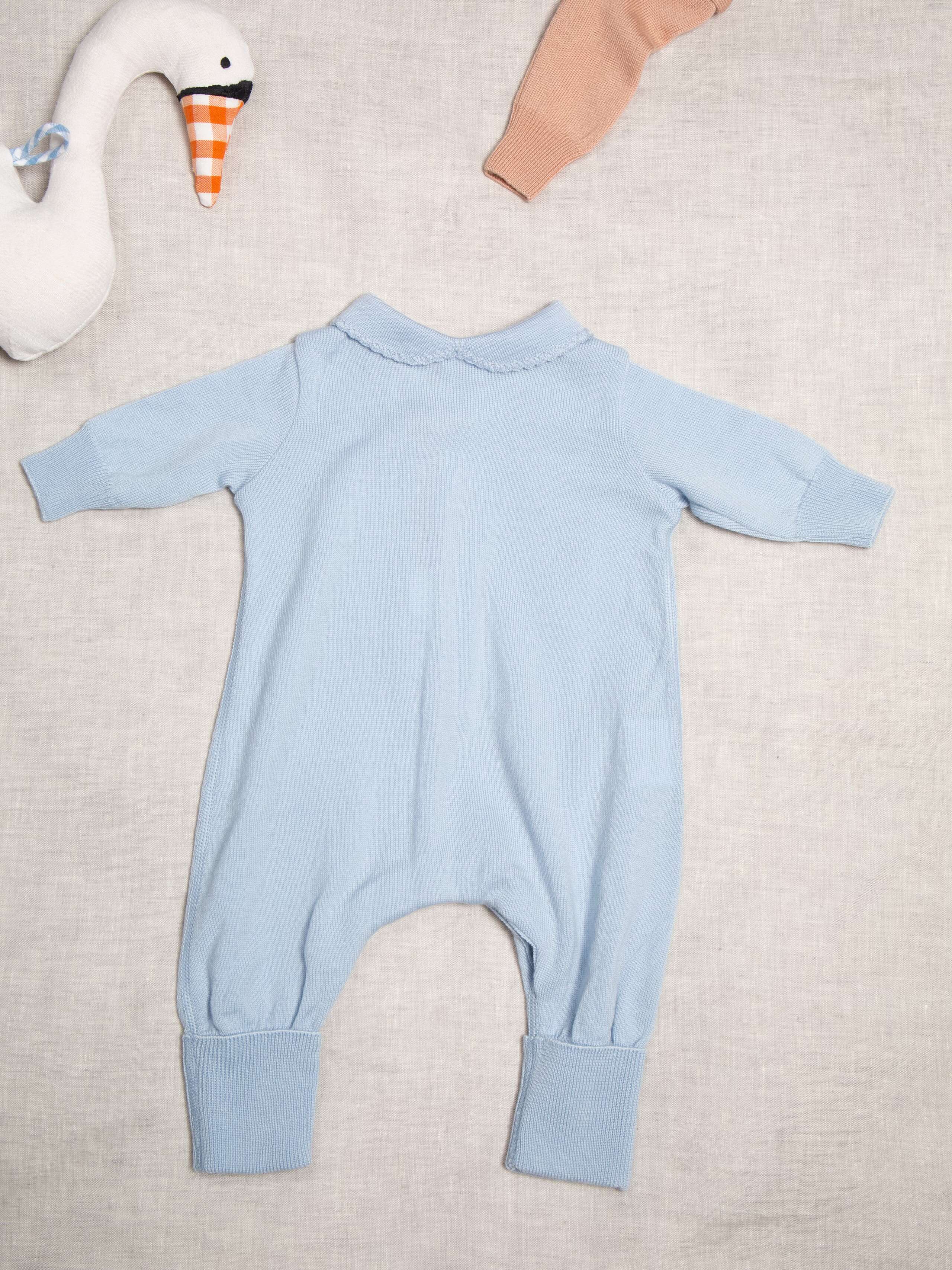 knitted baby romper