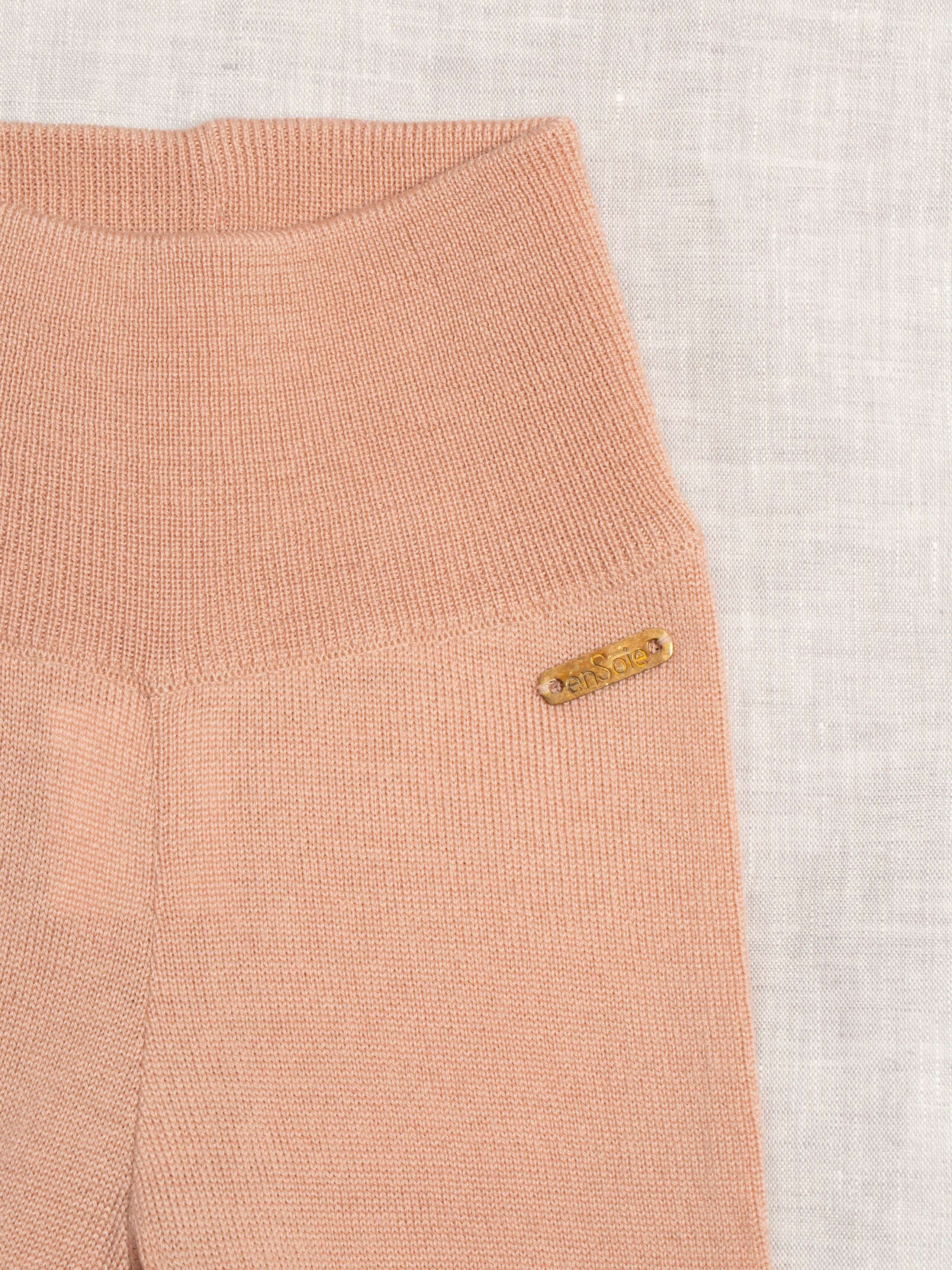 Knitted baby leggings 