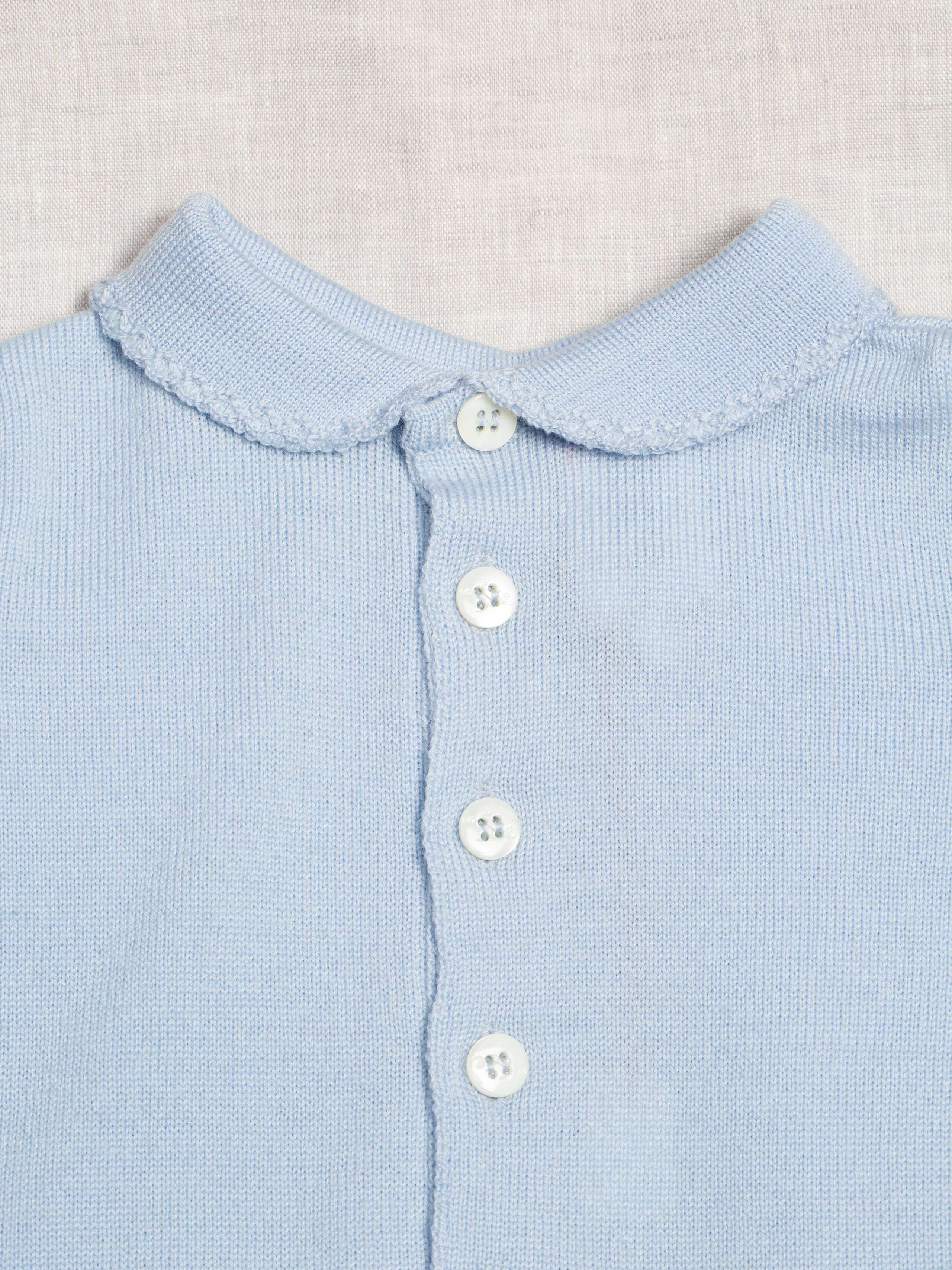 knitted baby romper