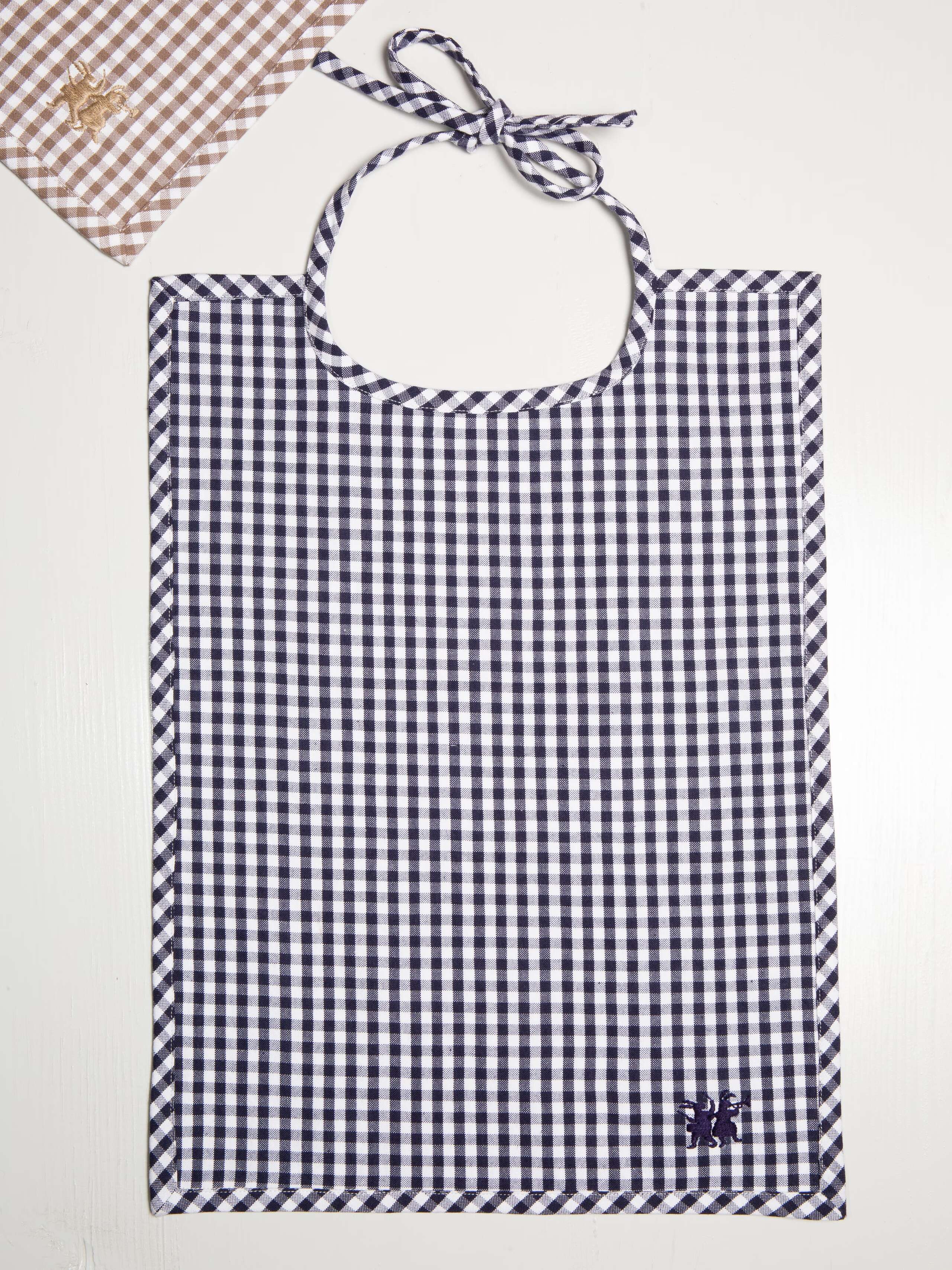 Baby bib vichy 