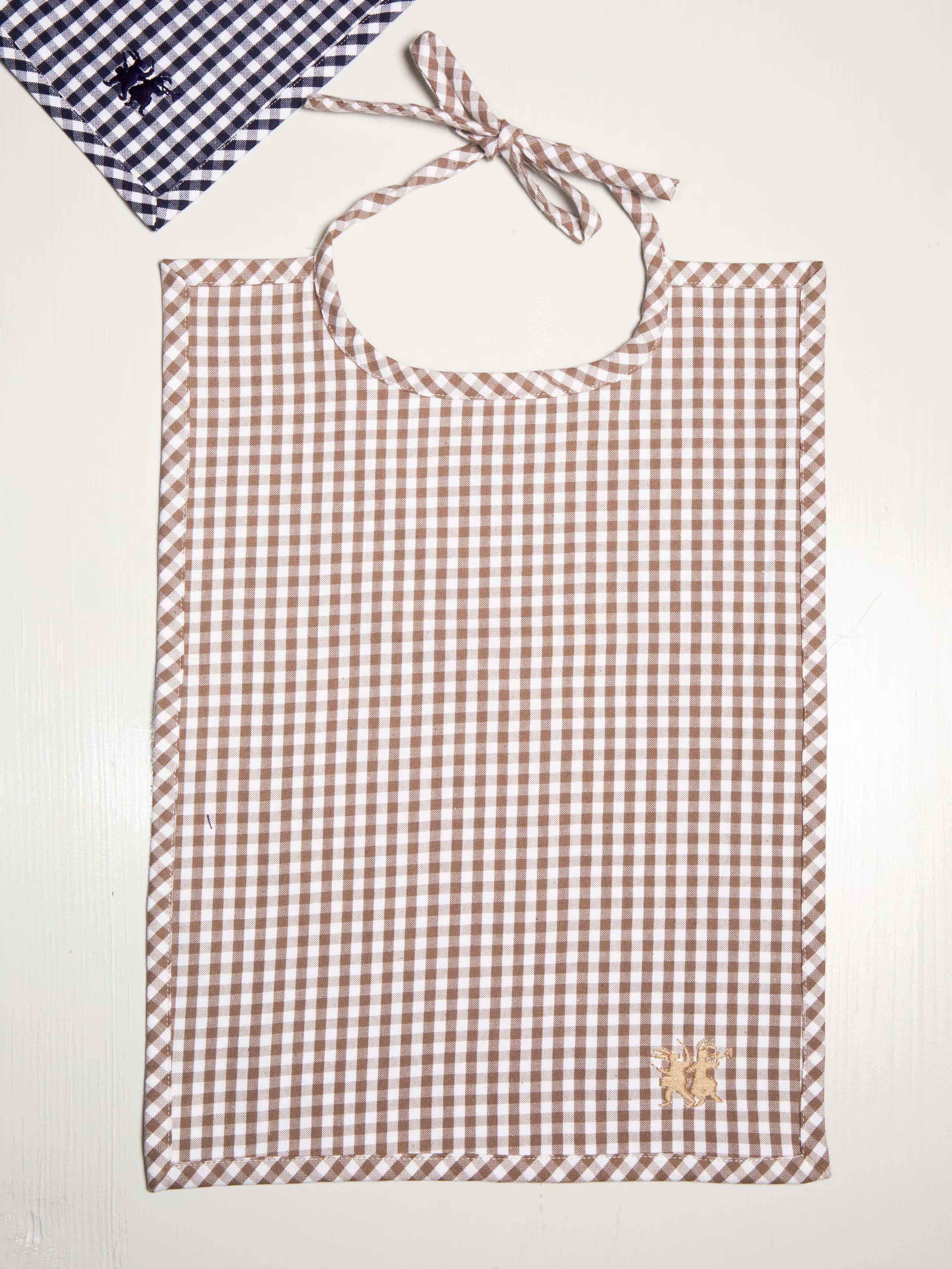 Baby bib vichy 