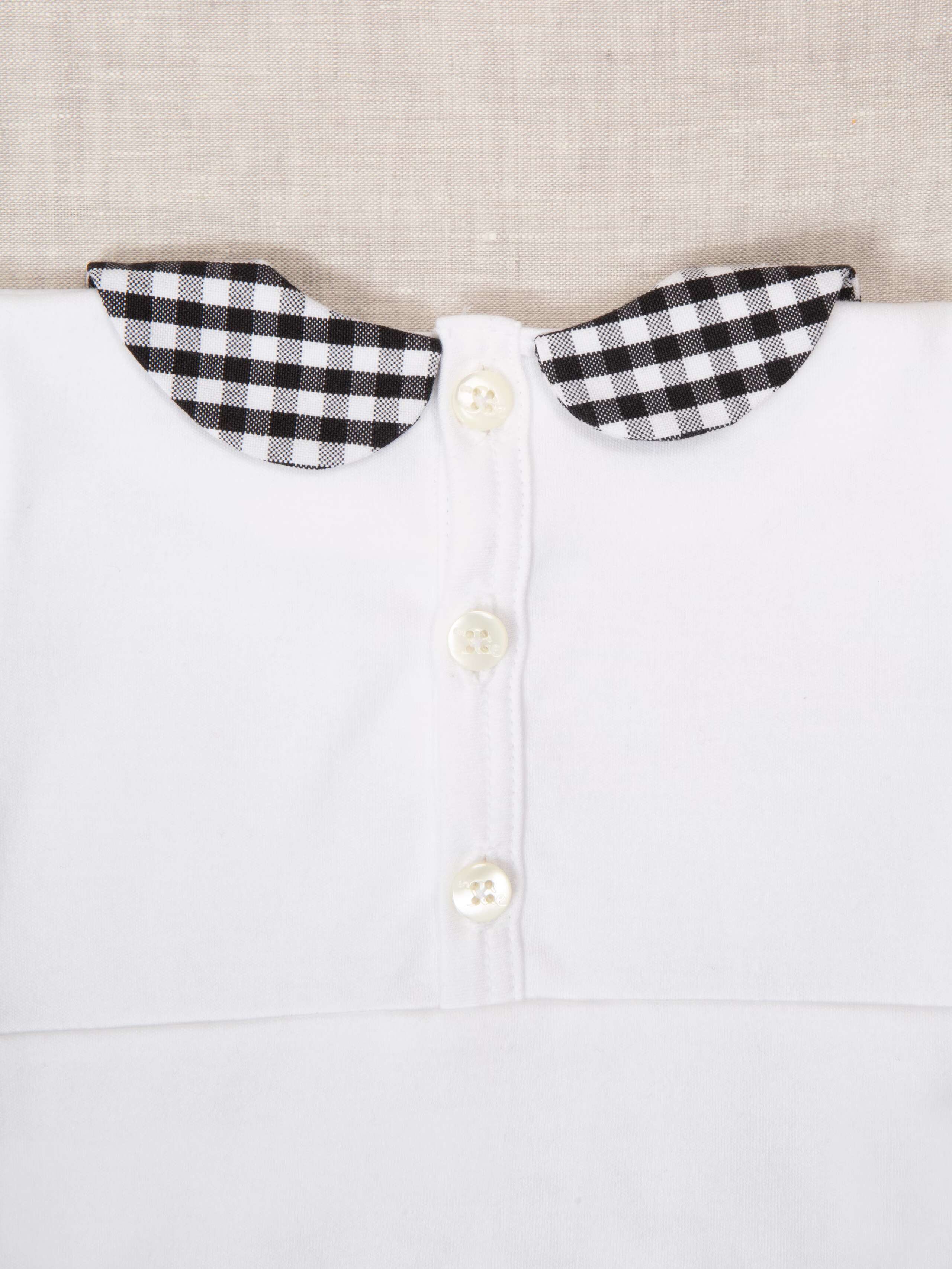 Baby body vichy collar 