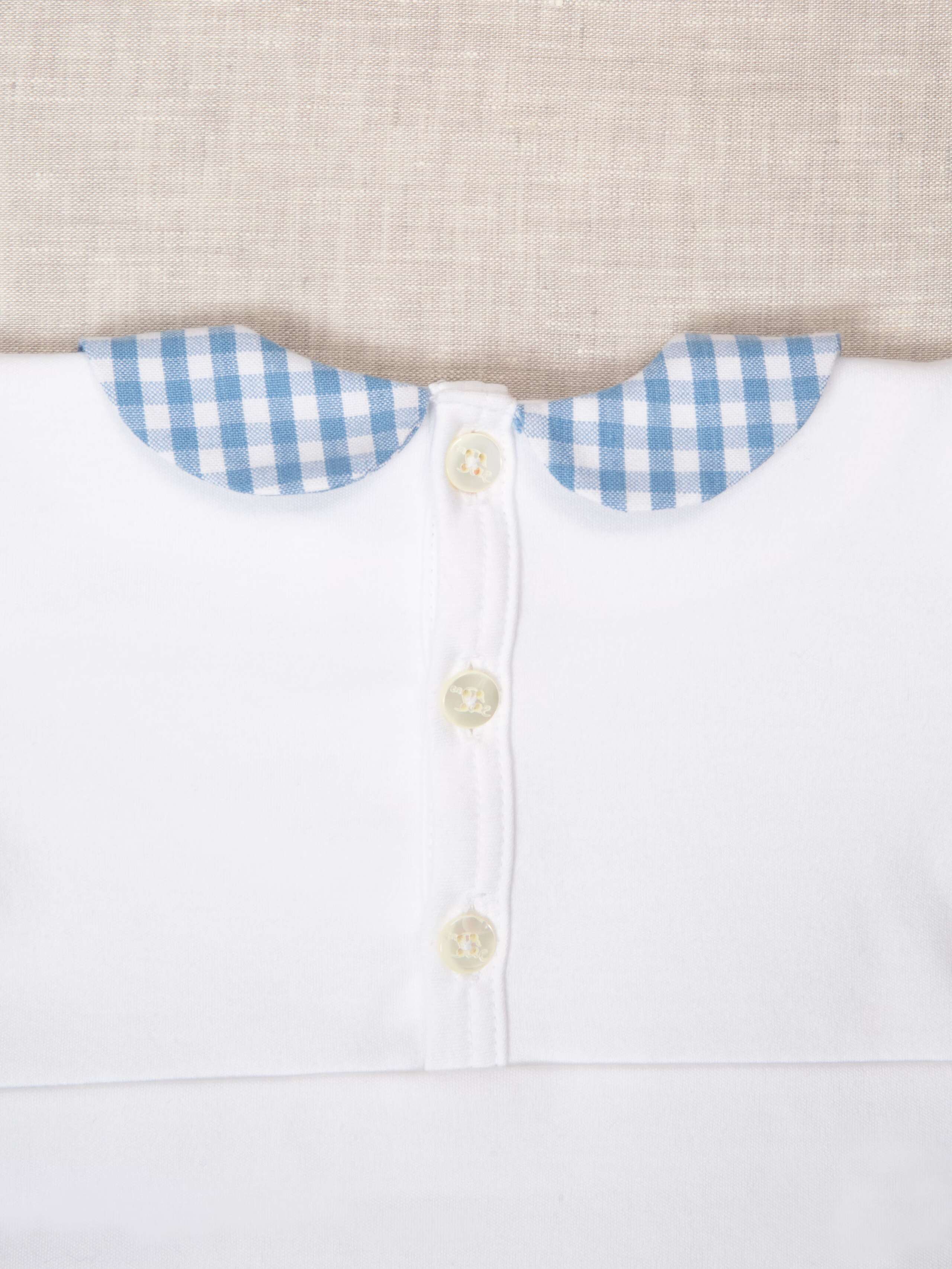 Baby body vichy collar 