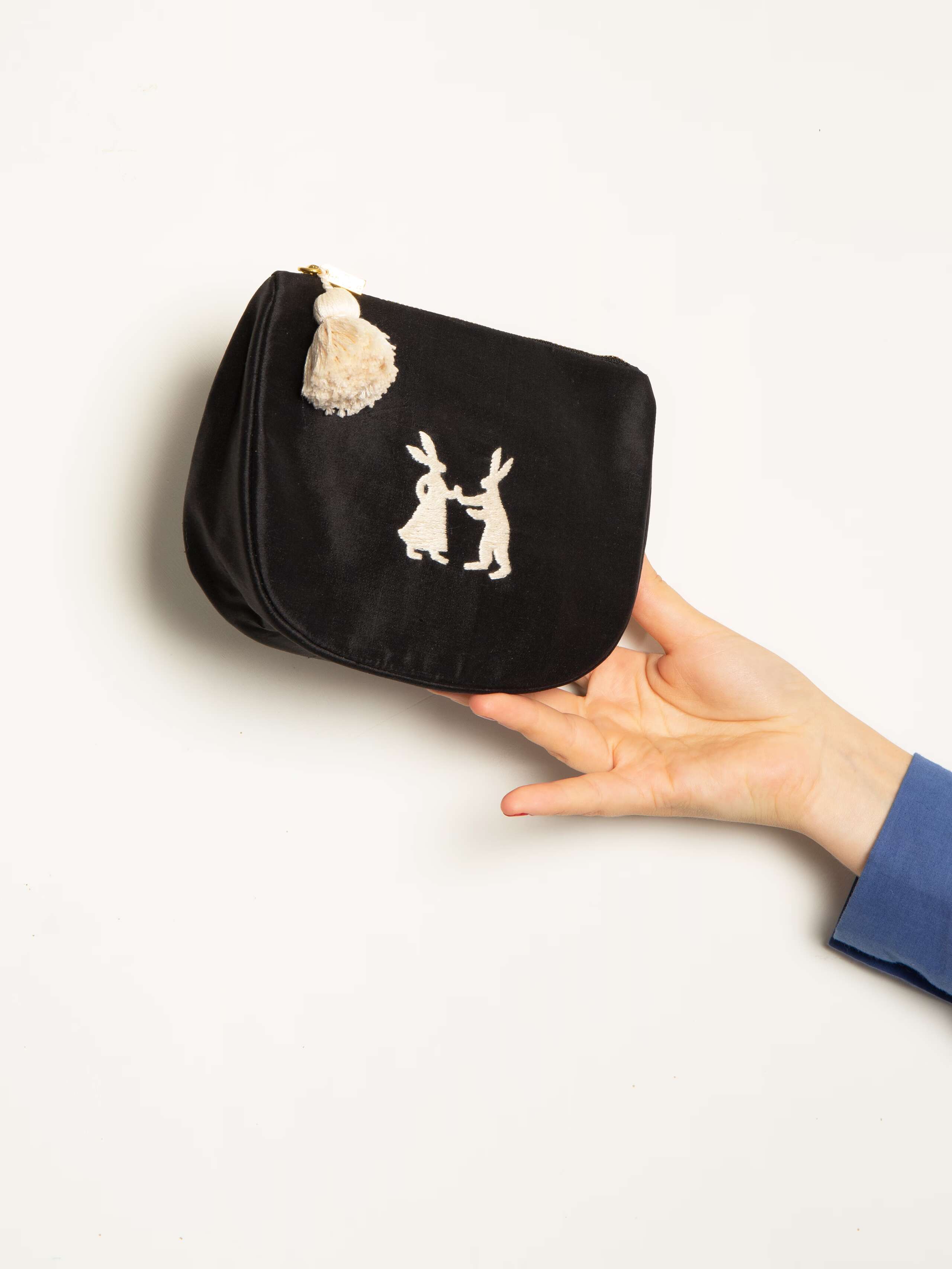Stella inside bag