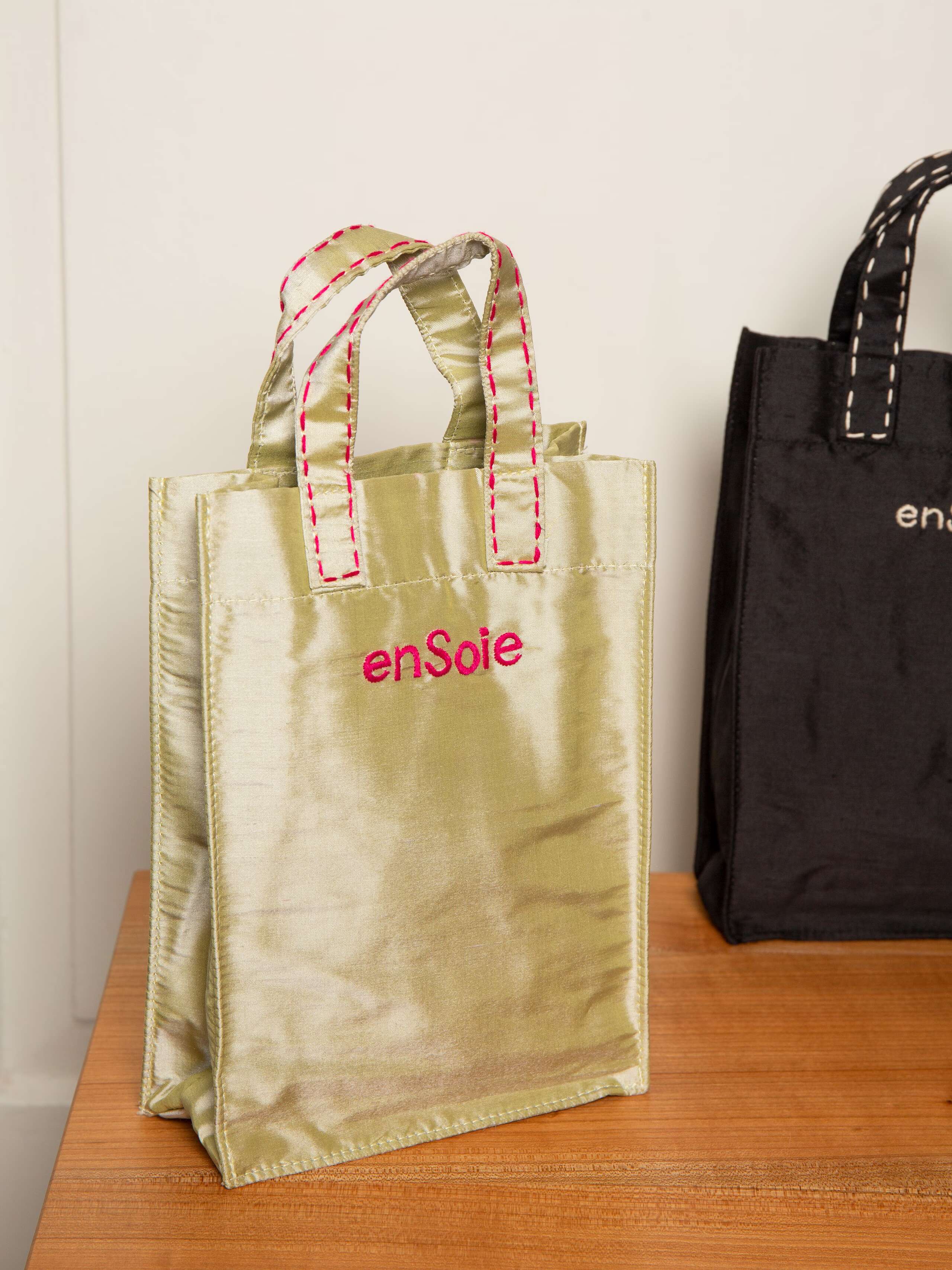 Cabas bag micro doupion