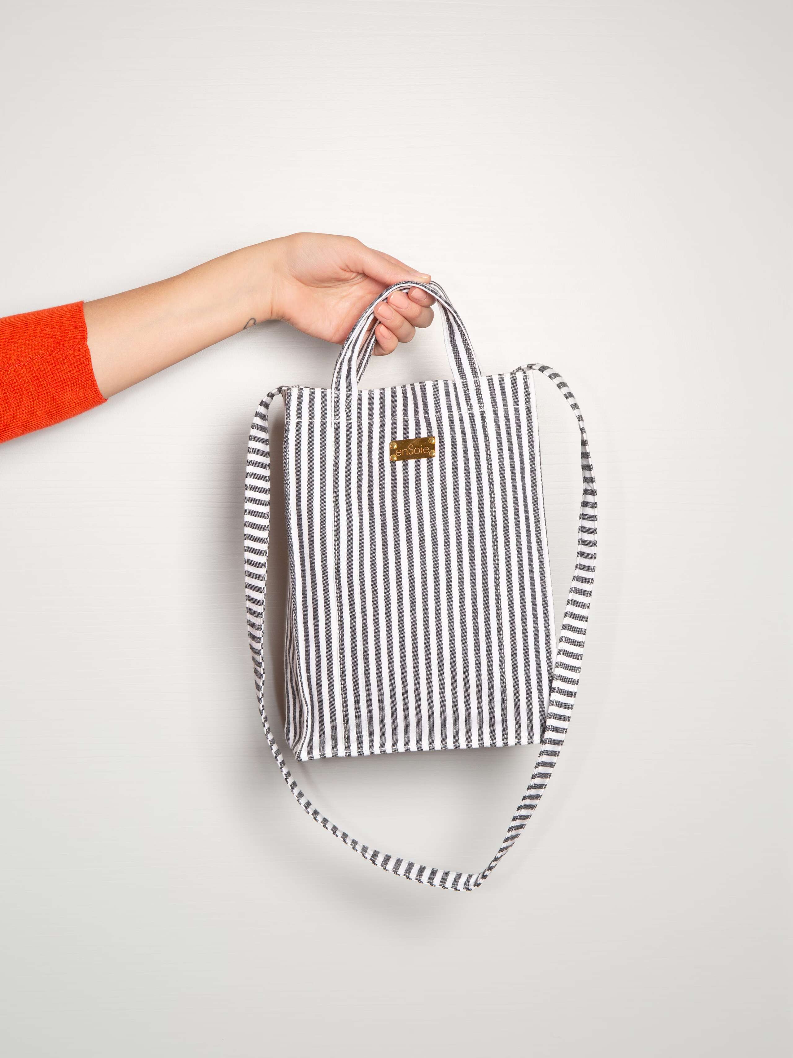 Cabas bag striped