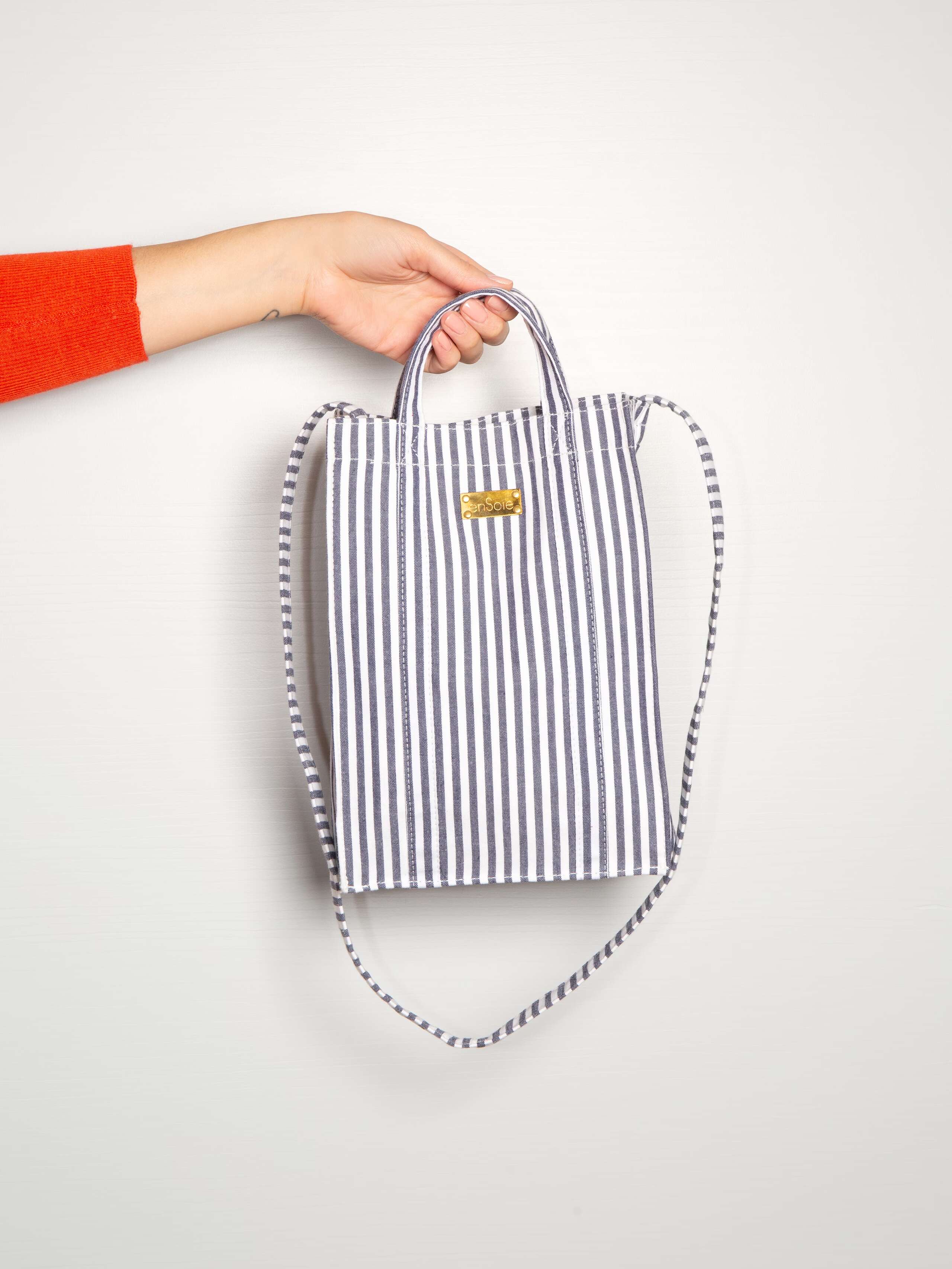 Cabas bag striped