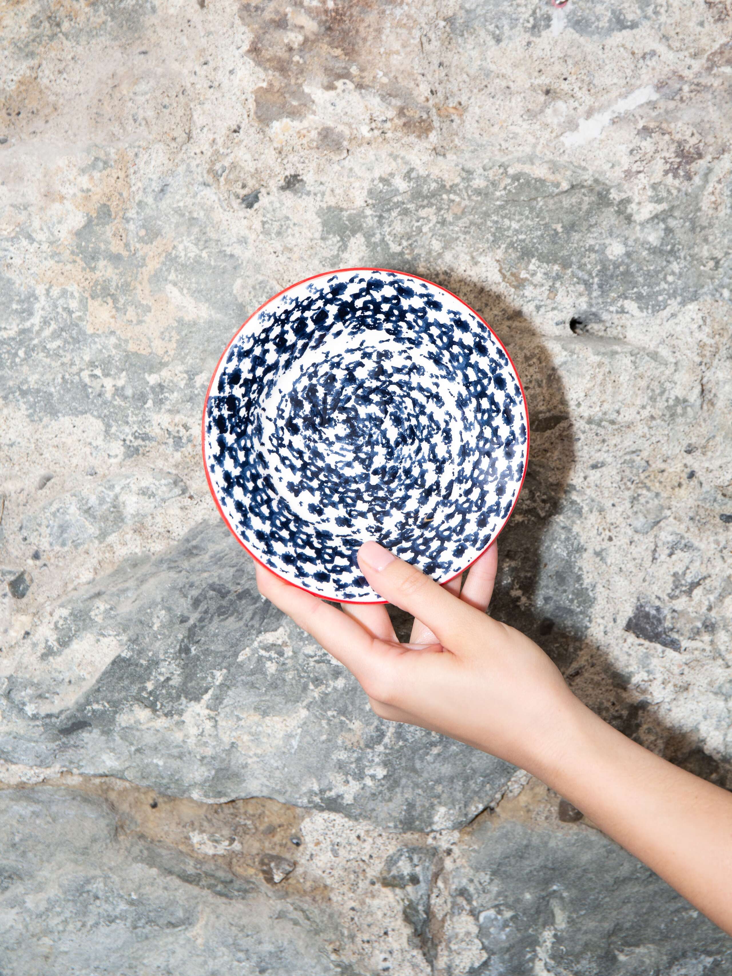bread plate natural print