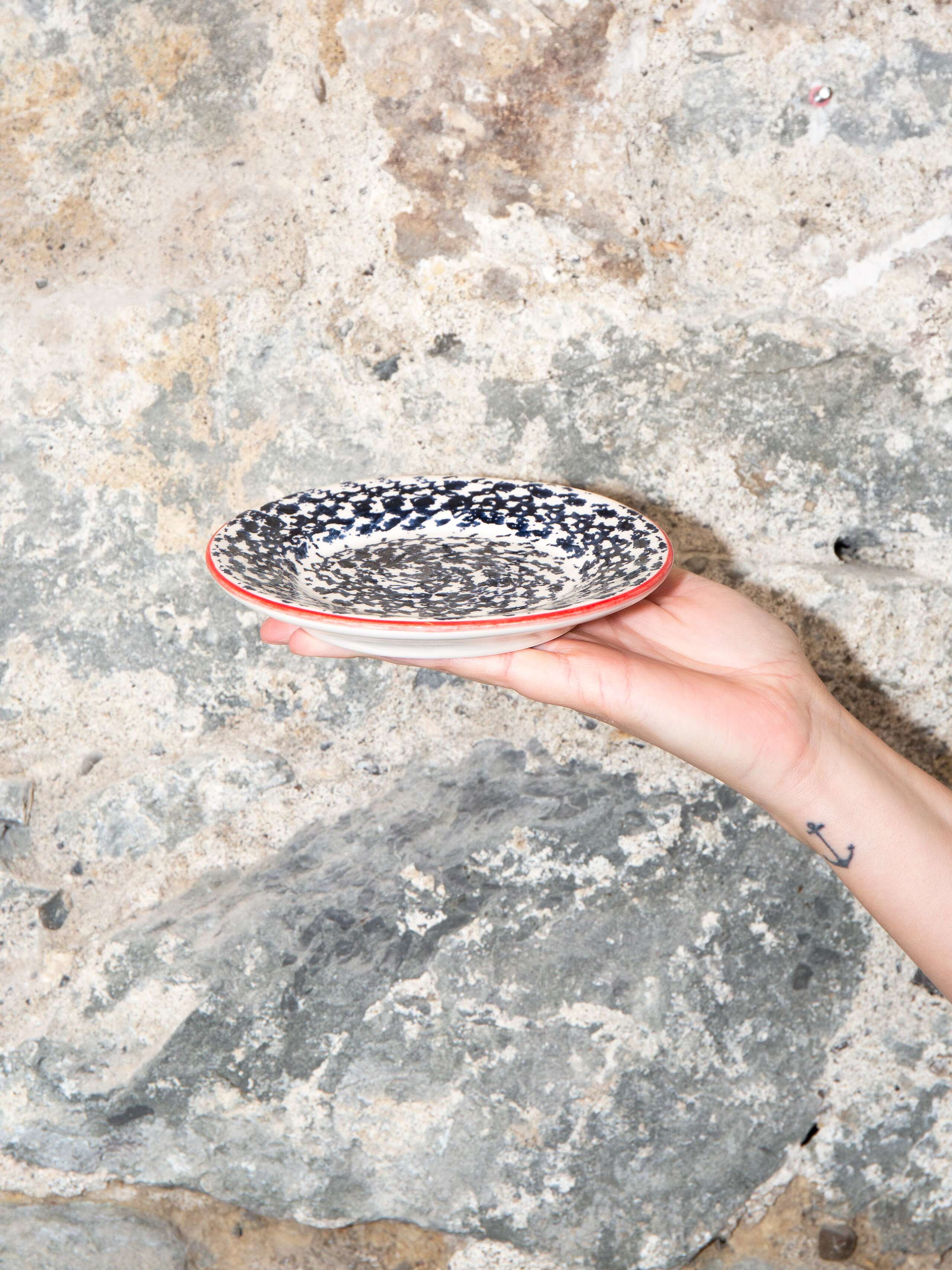 bread plate natural print