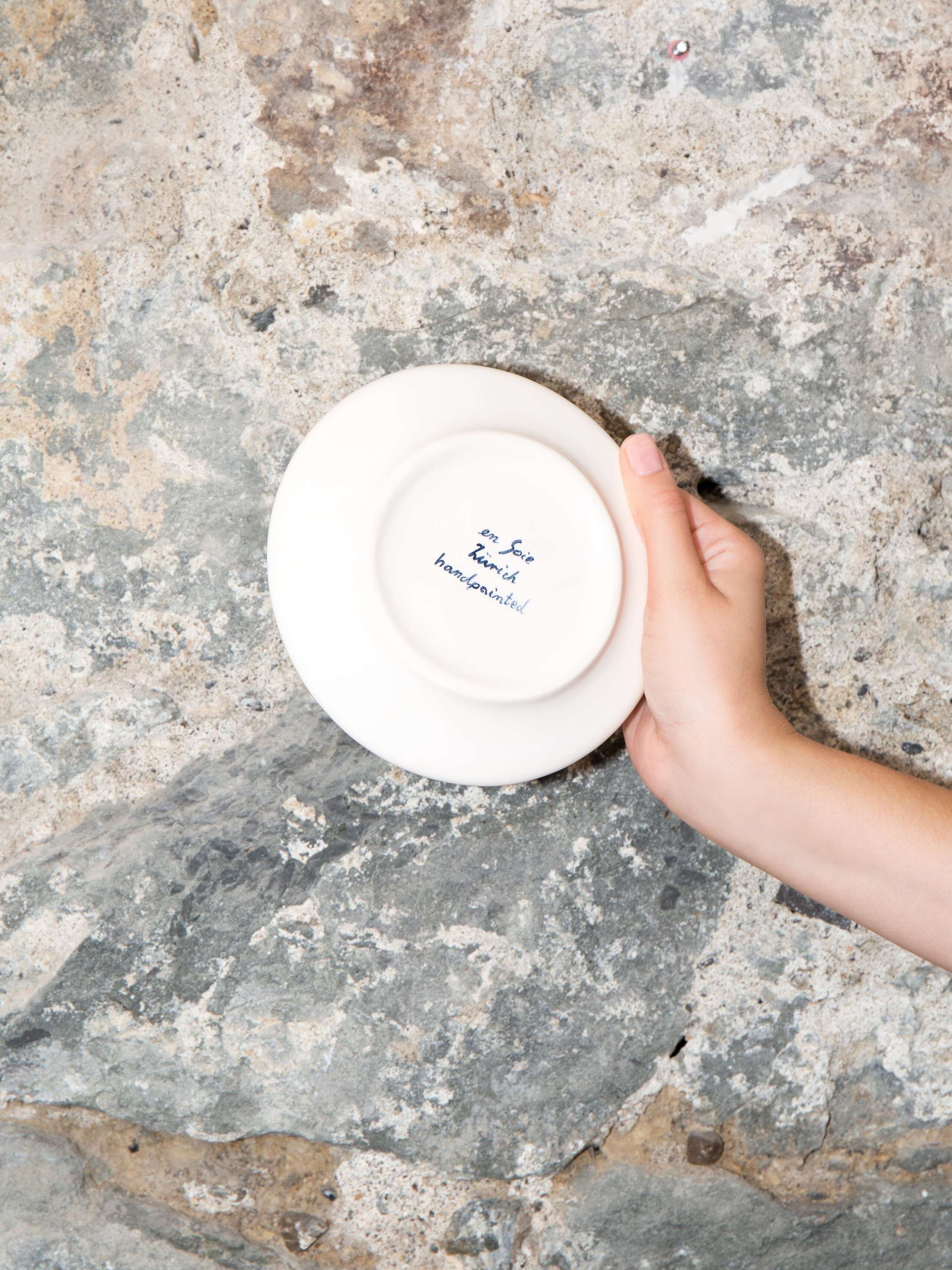 bread plate natural print