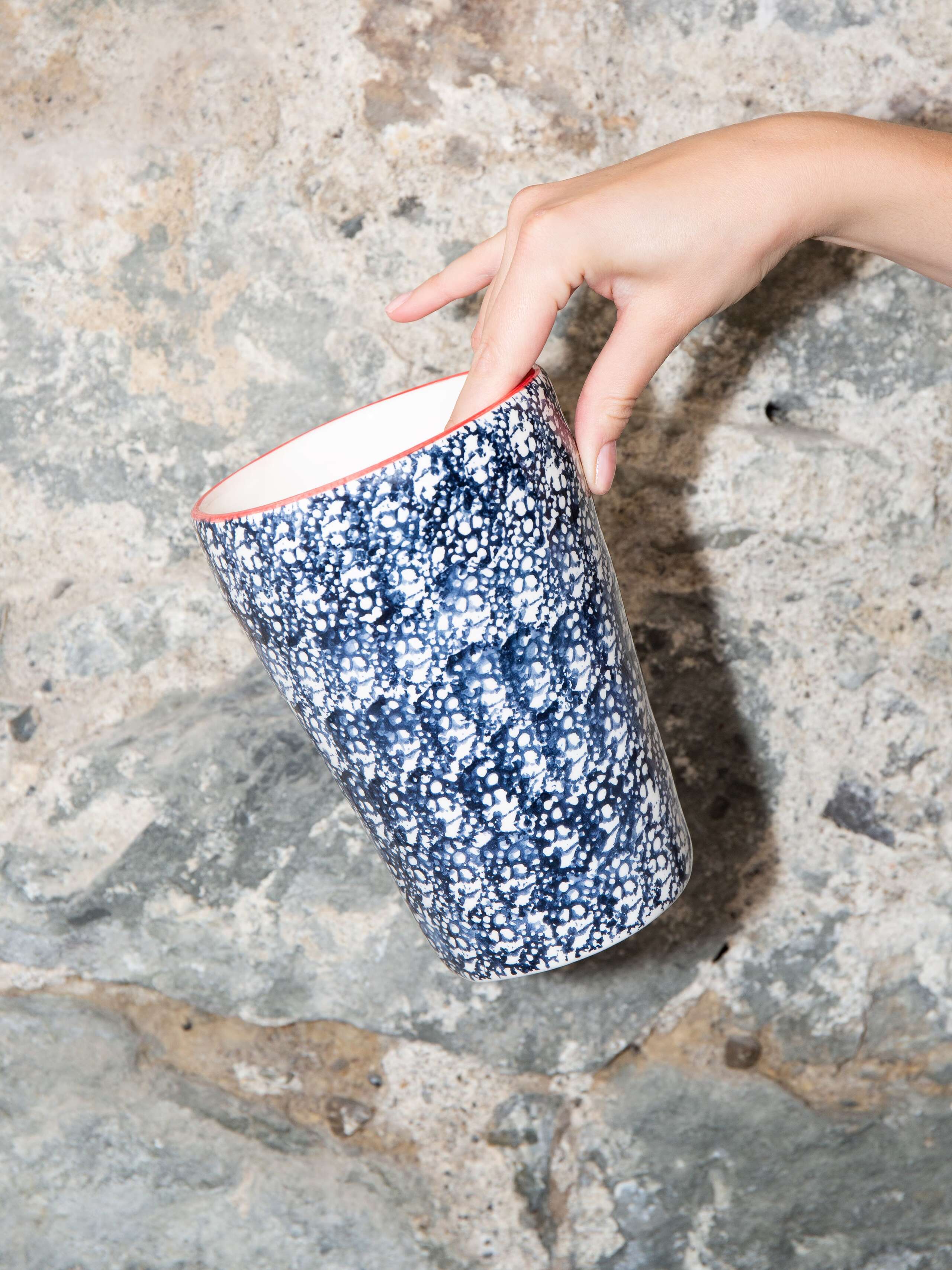 small vase natural print