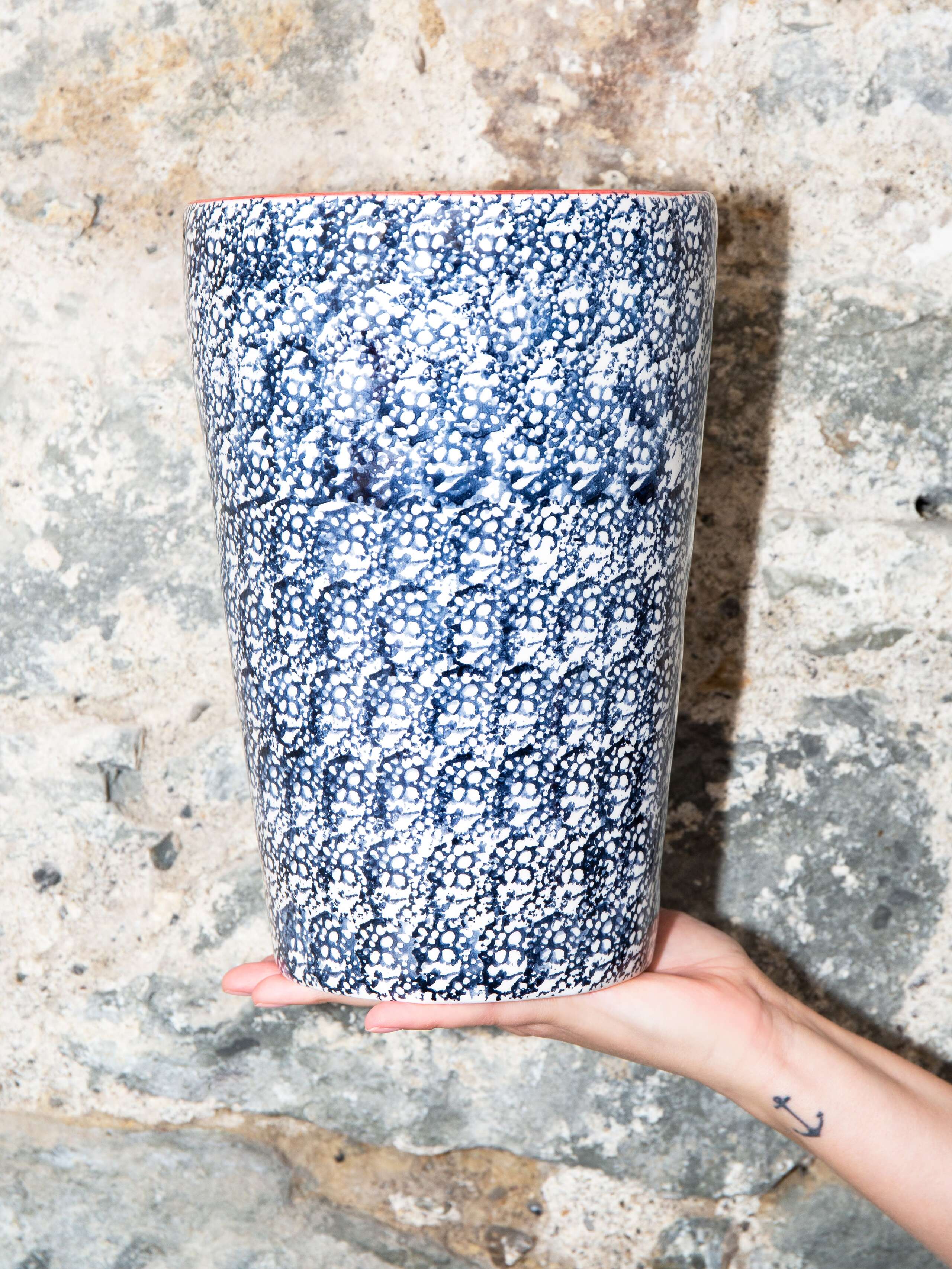 medium vase natural print