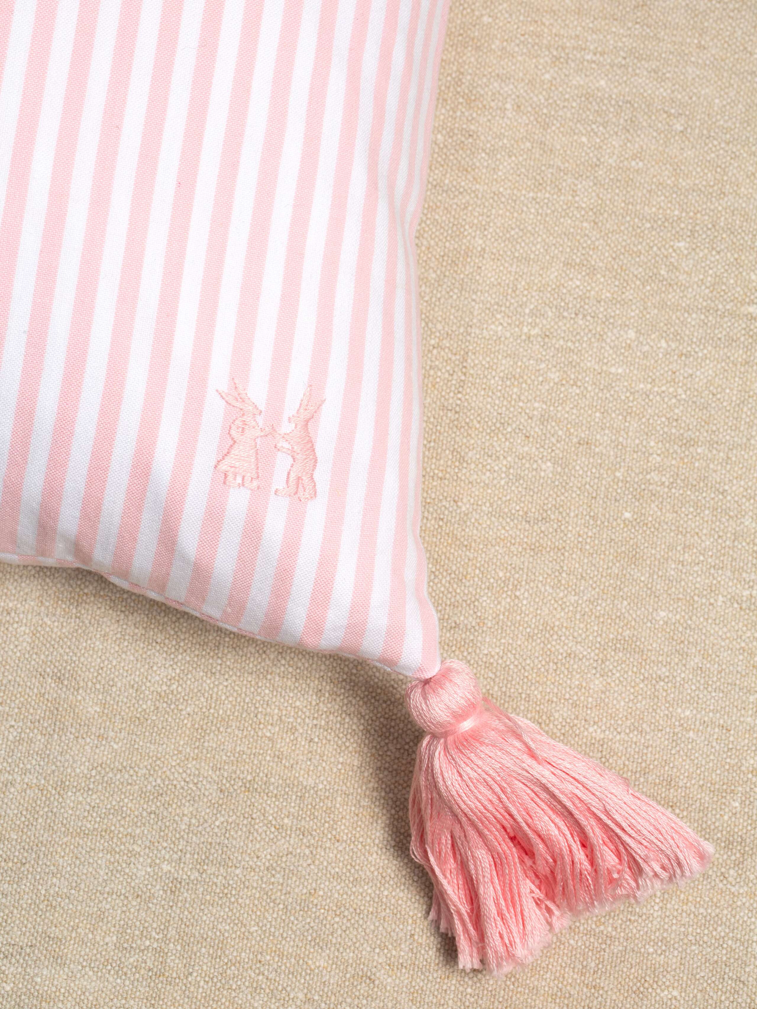 Striped pillow cover