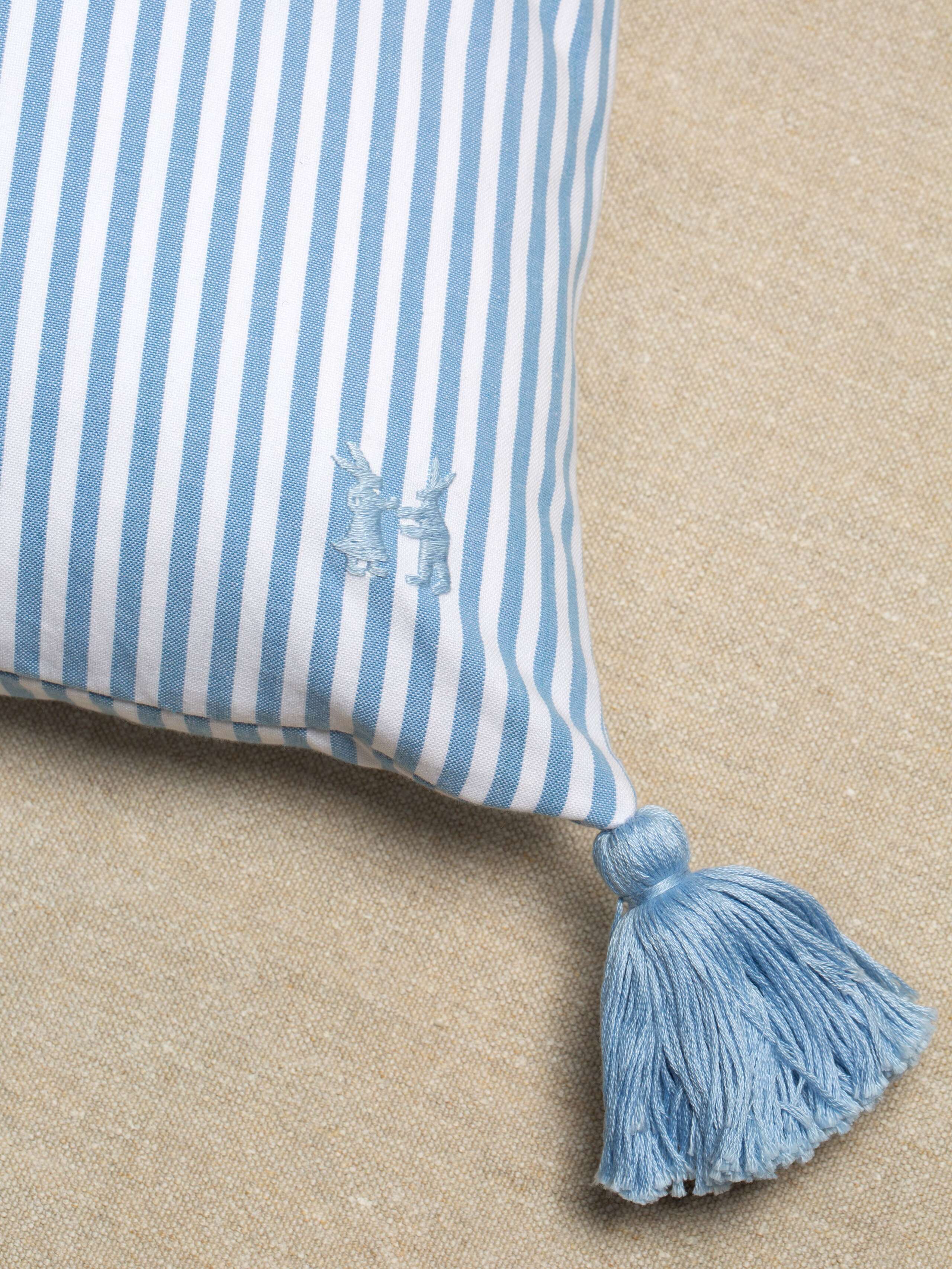 Striped pillow cover