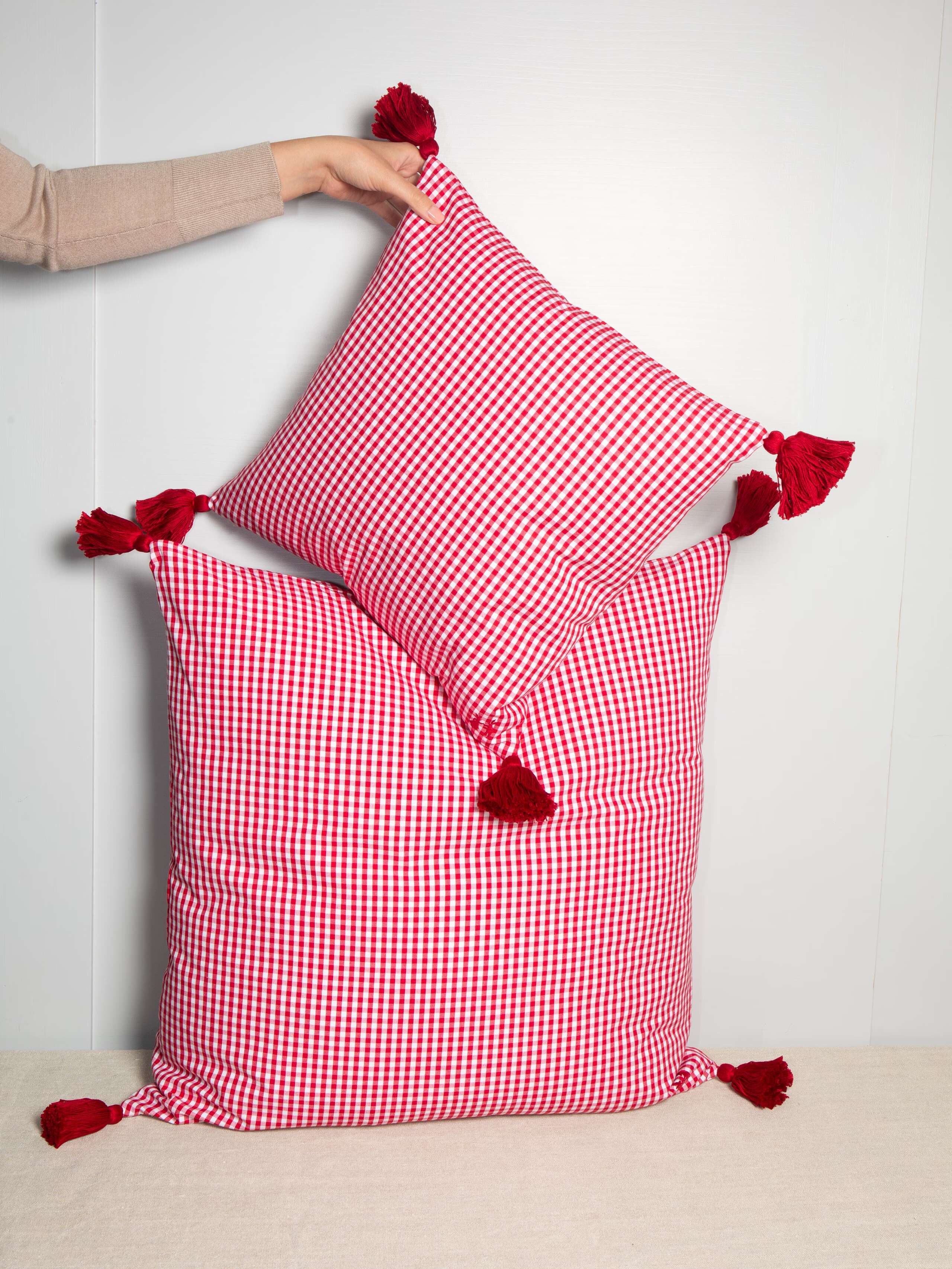 Vichy pillow
