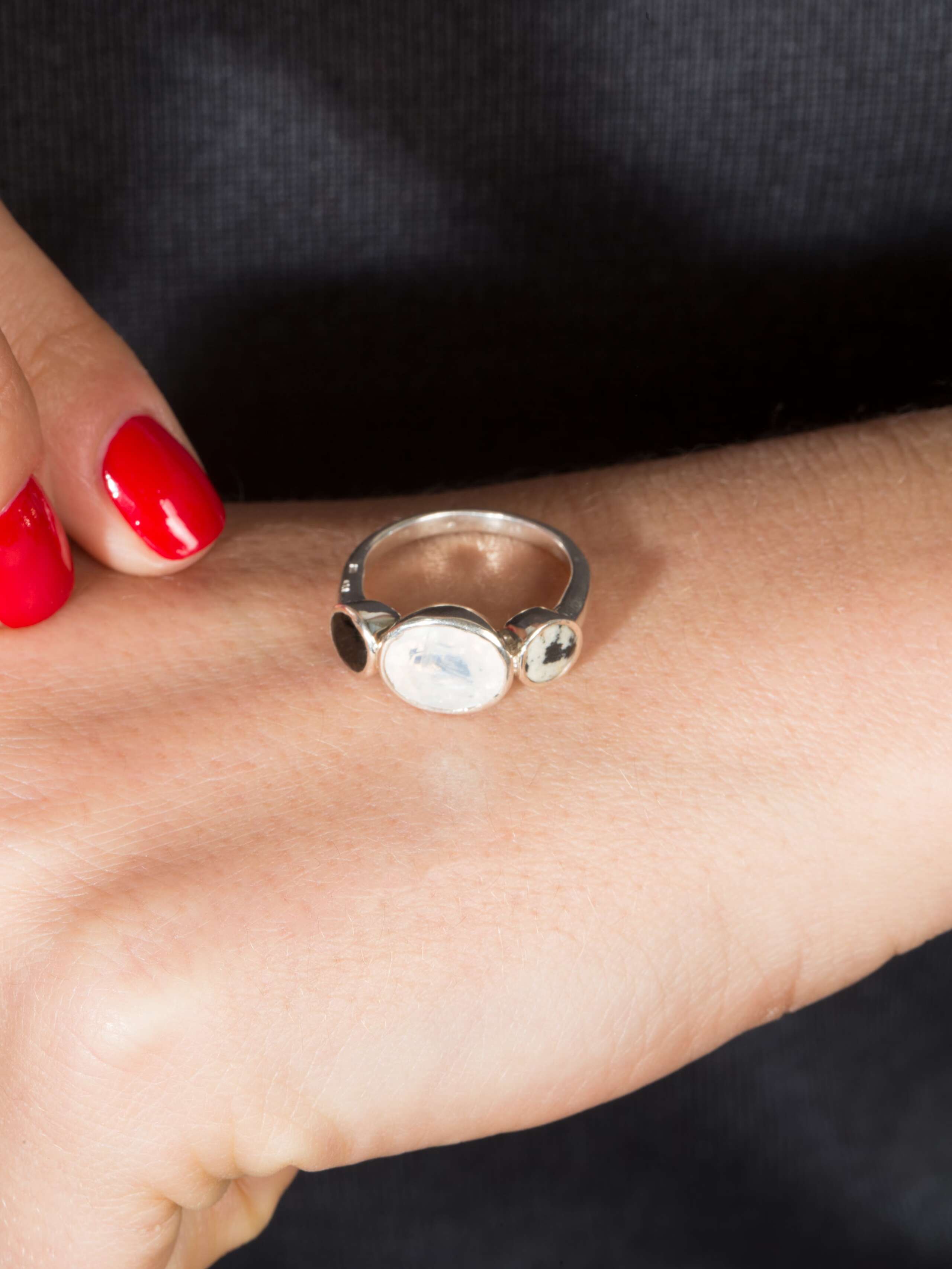 Triple stone rings
