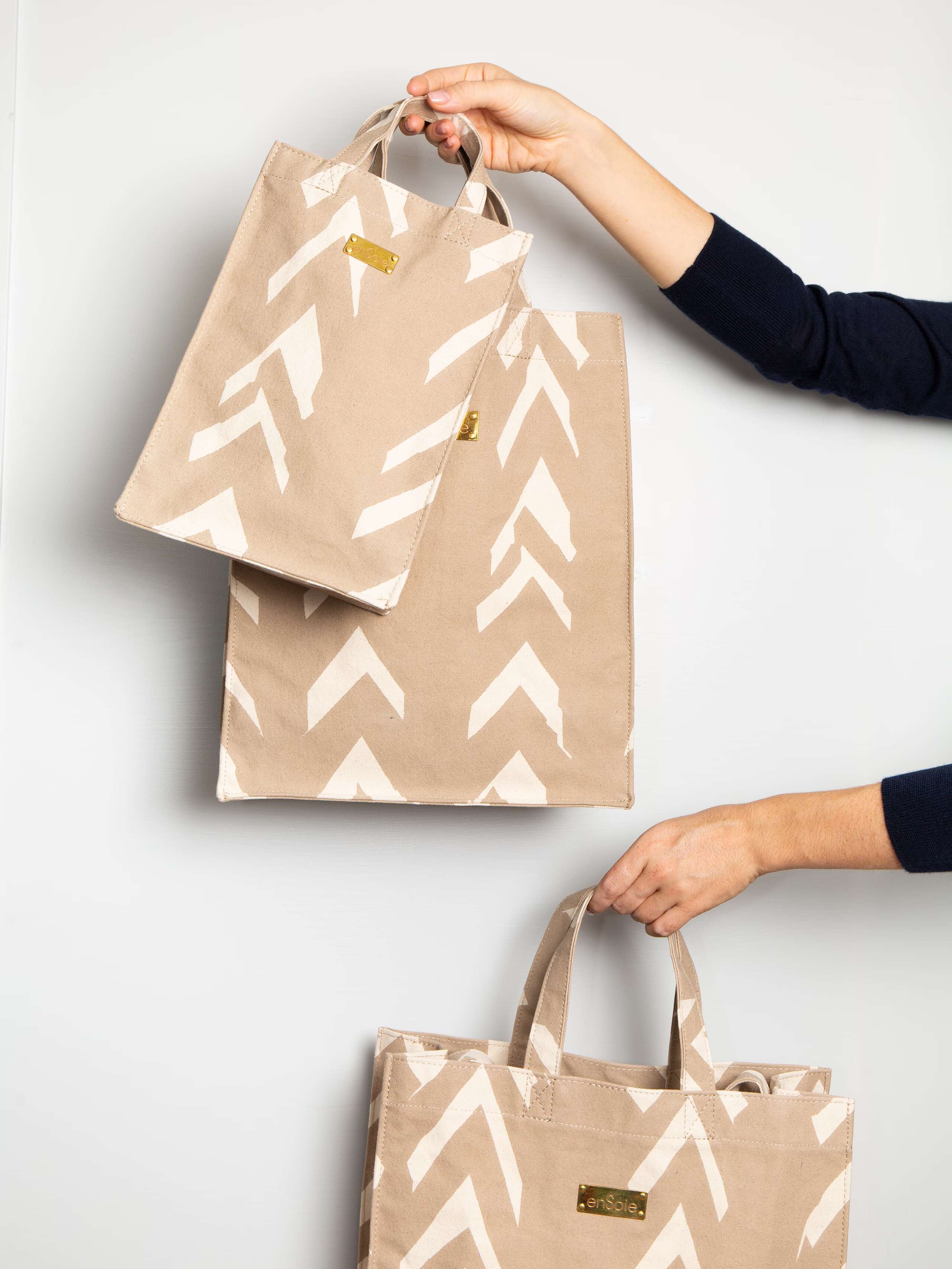 fishbone cabas bag