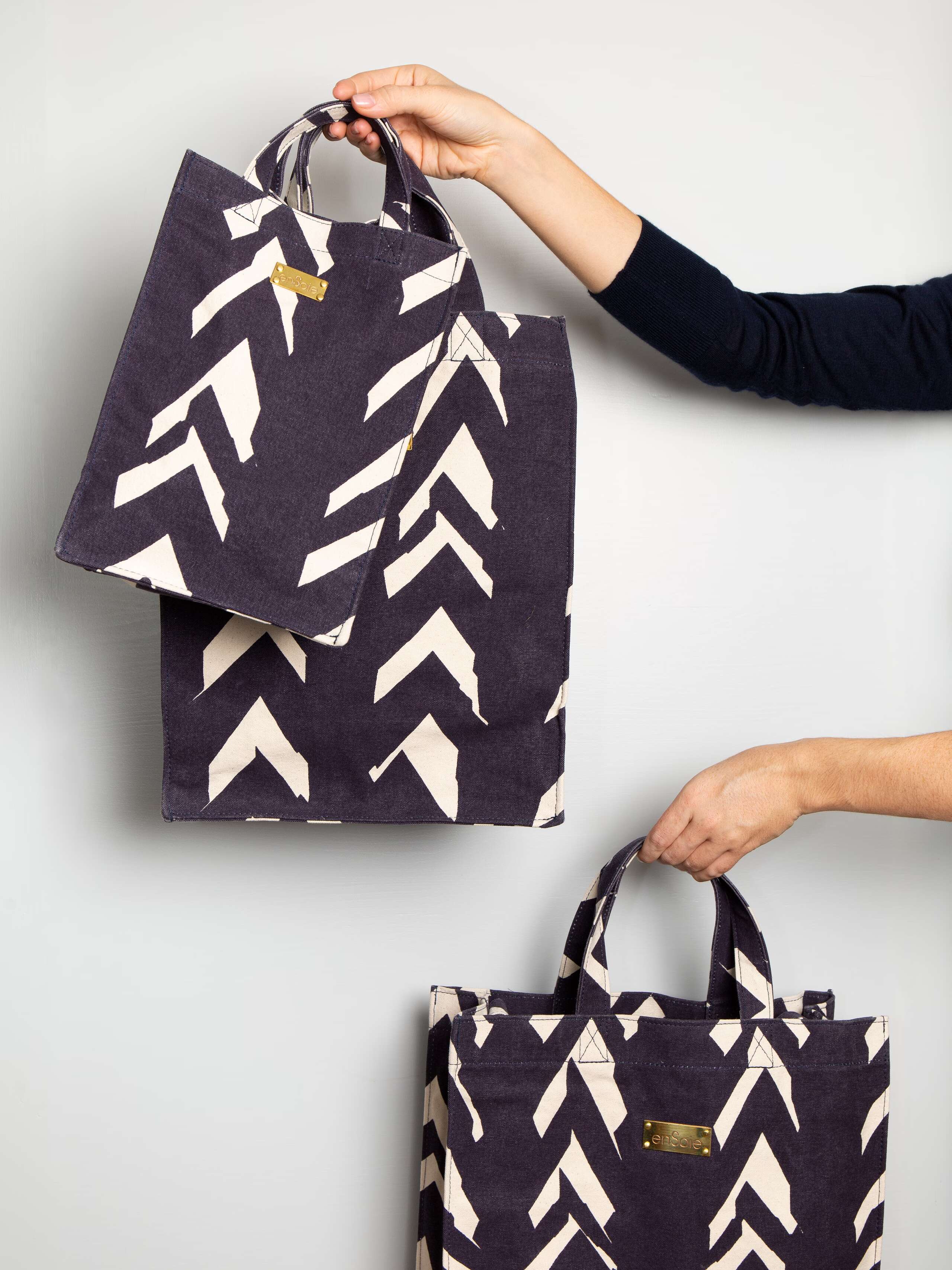 fishbone cabas bag
