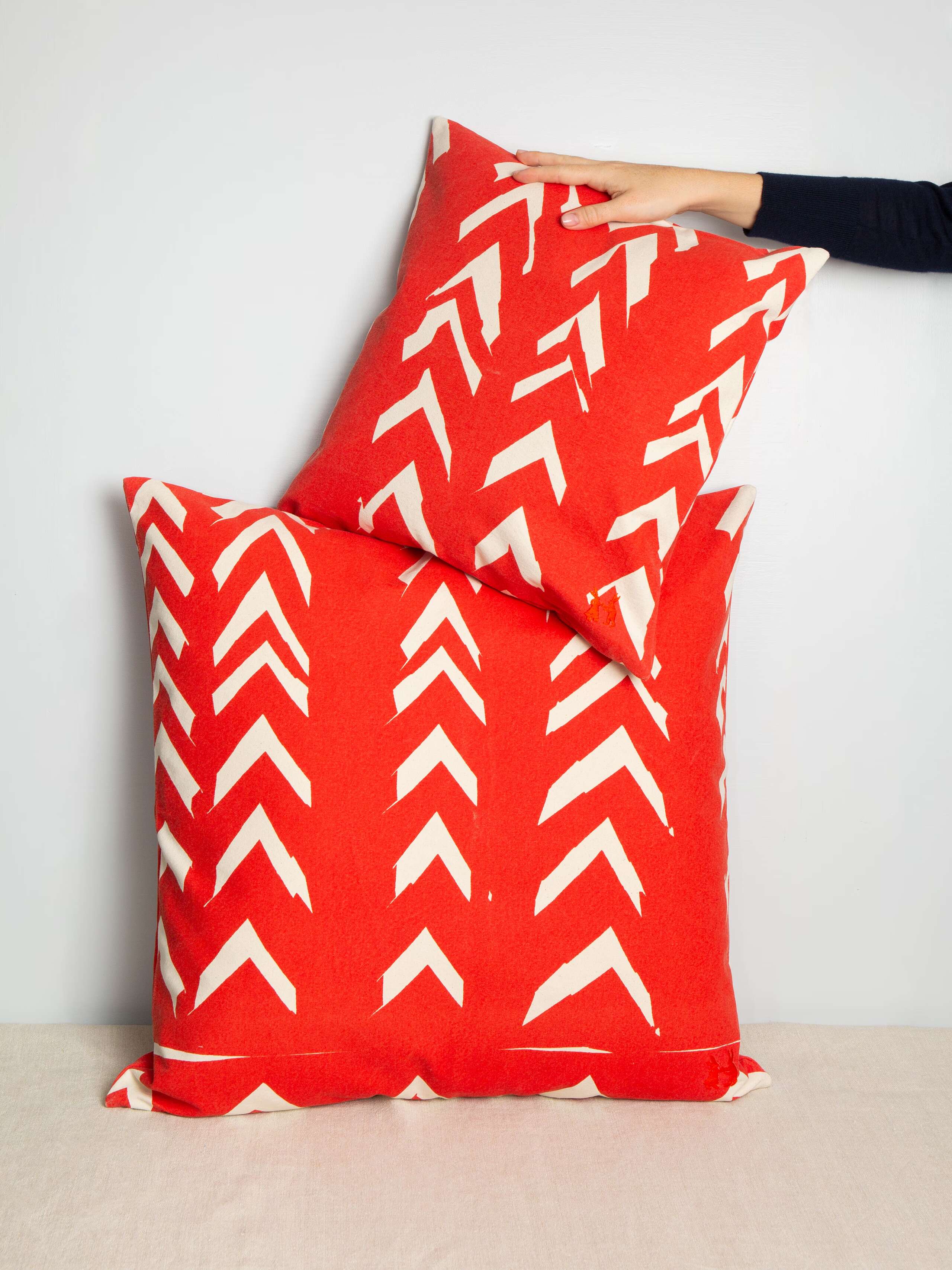 Fishbone pillow cover
