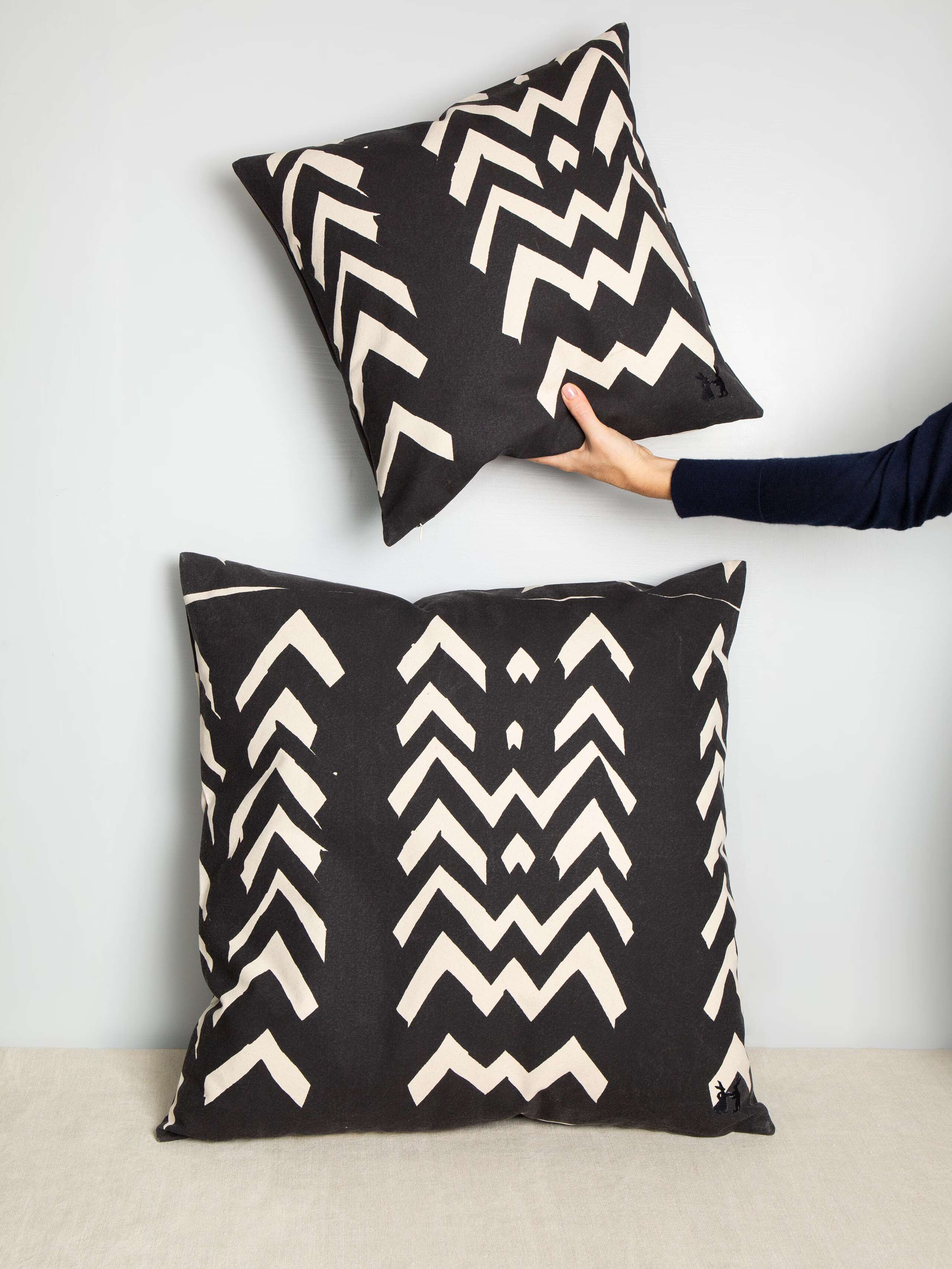 Fishbone pillow cover