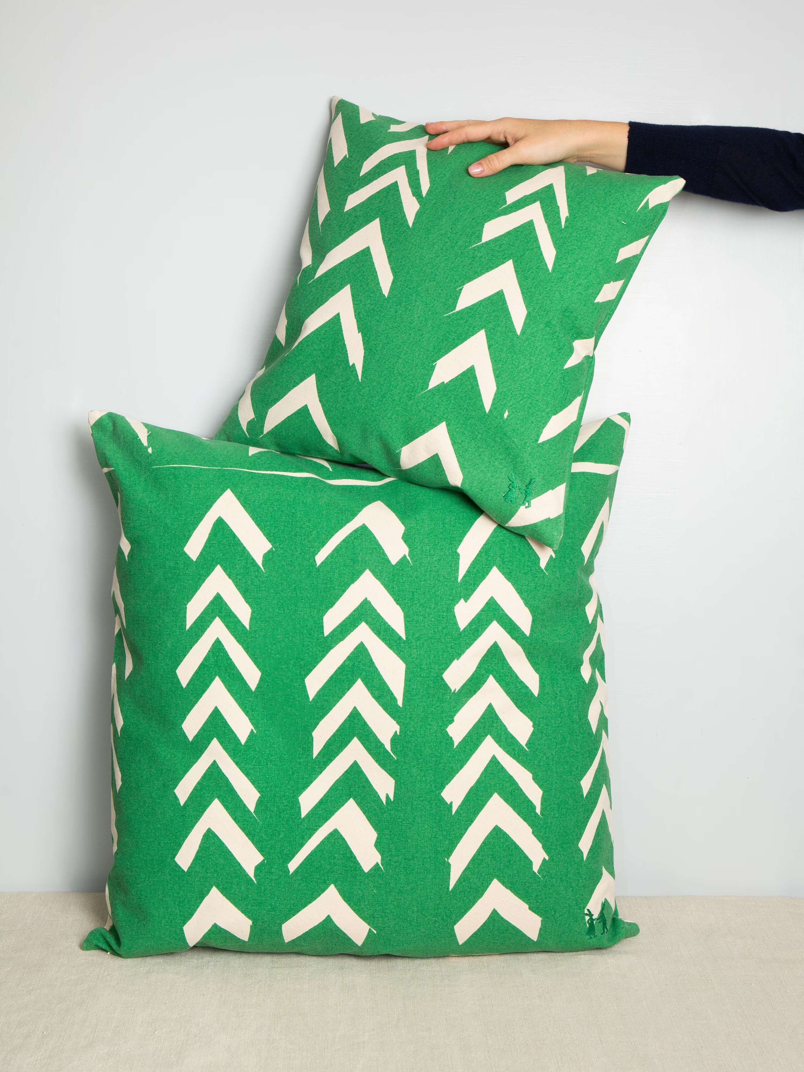 Fishbone pillow cover
