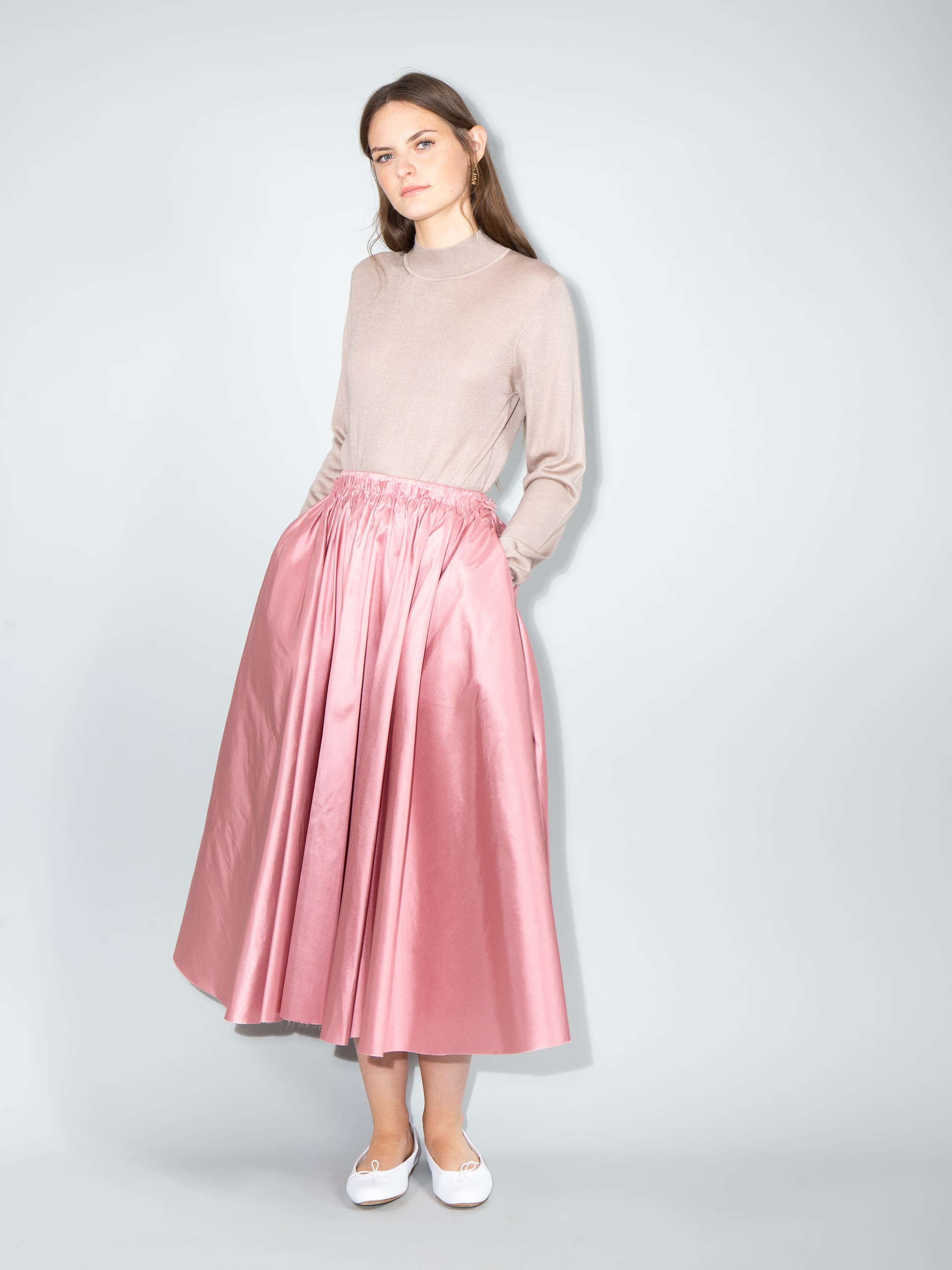 Berta silk skirt