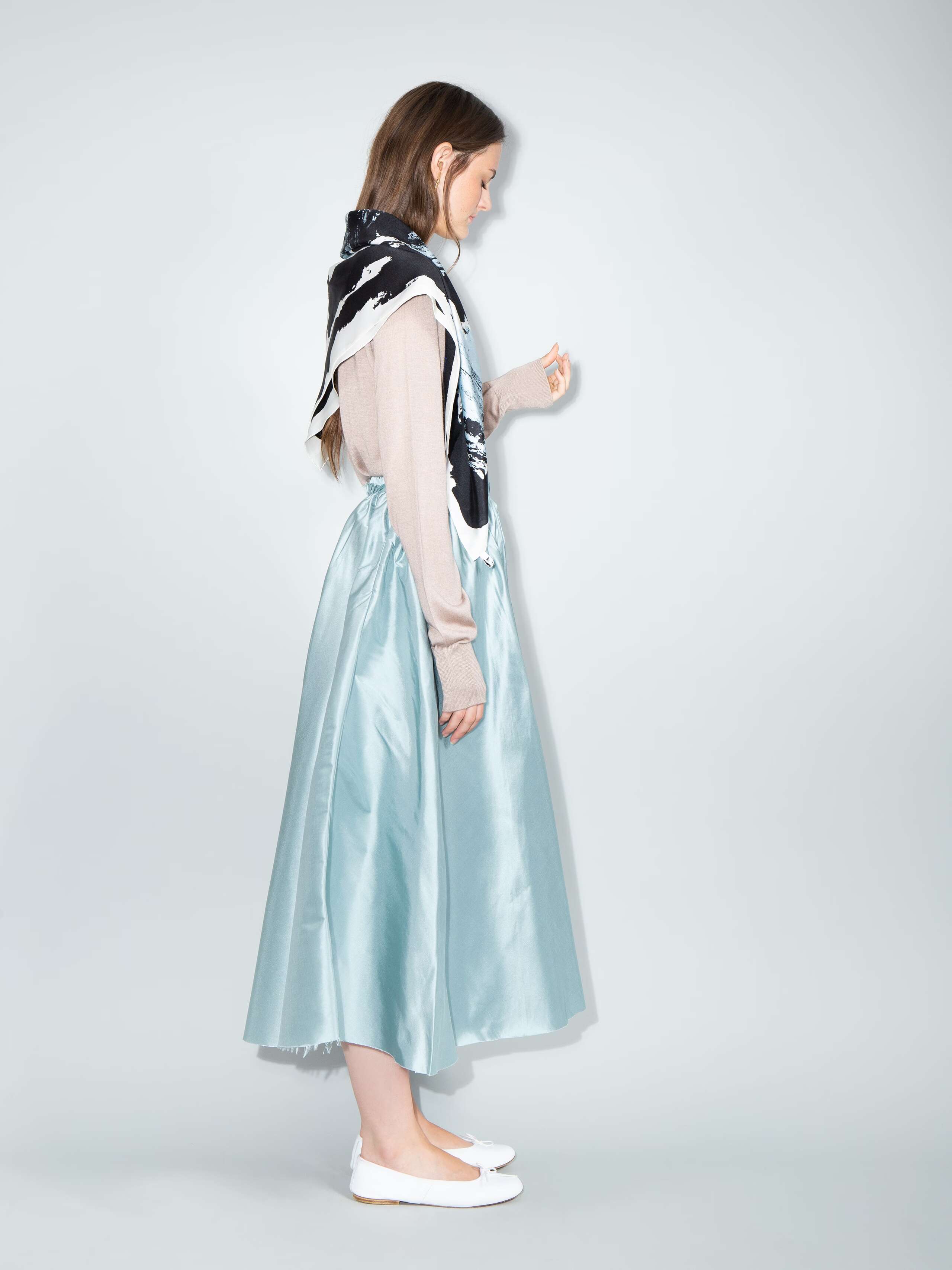 Berta silk skirt