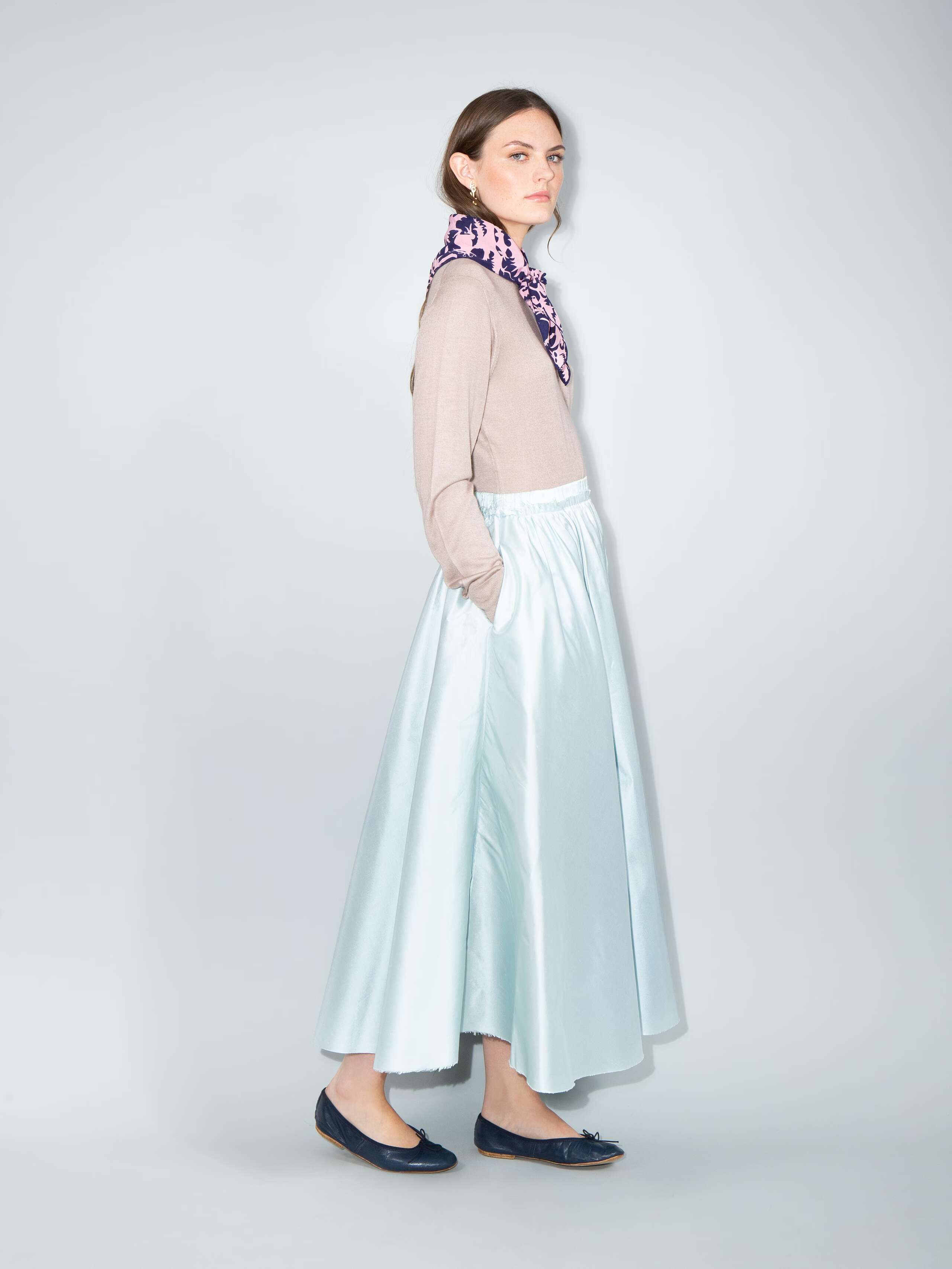 Berta silk skirt