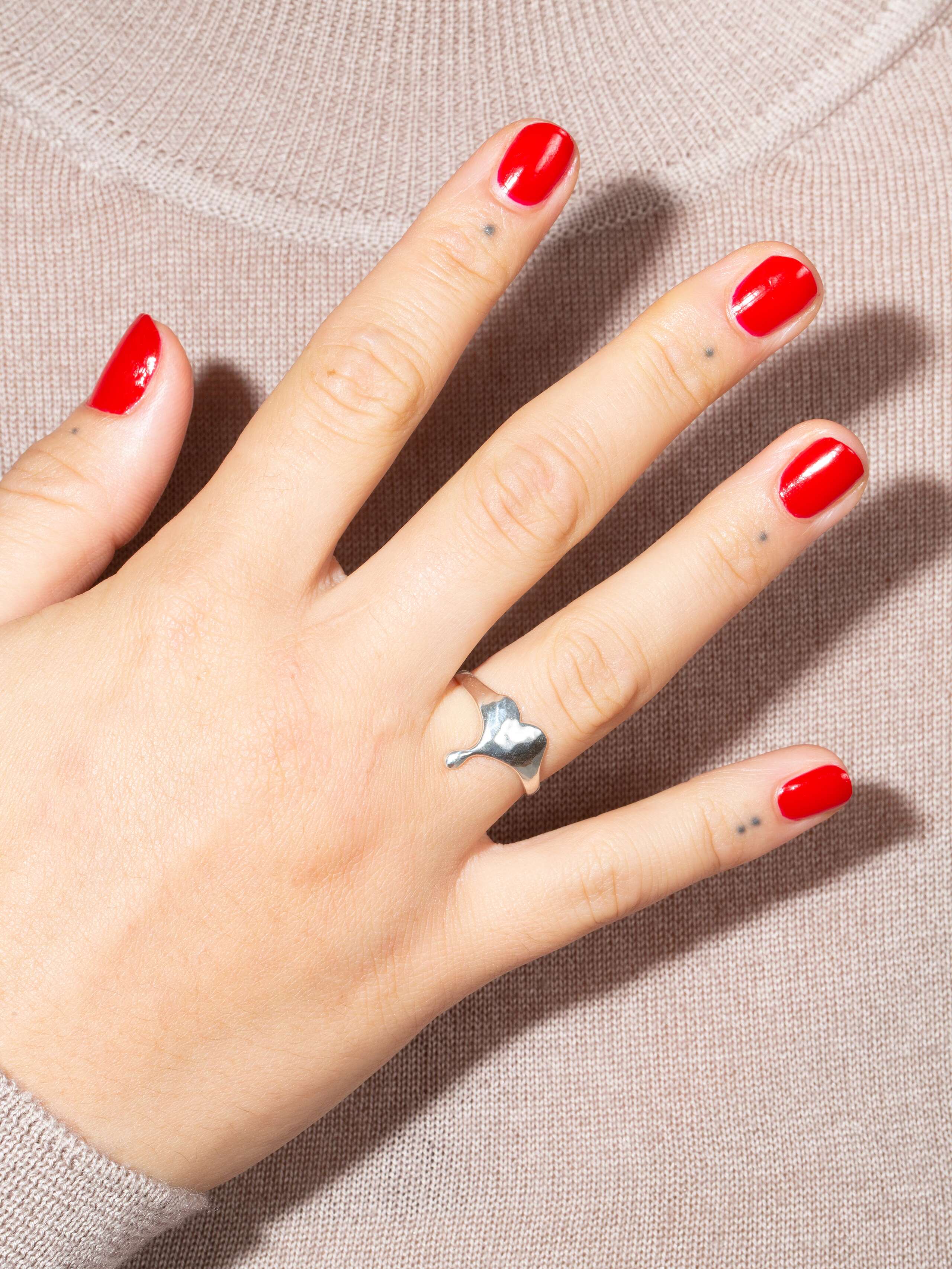 Soft heart XS ring