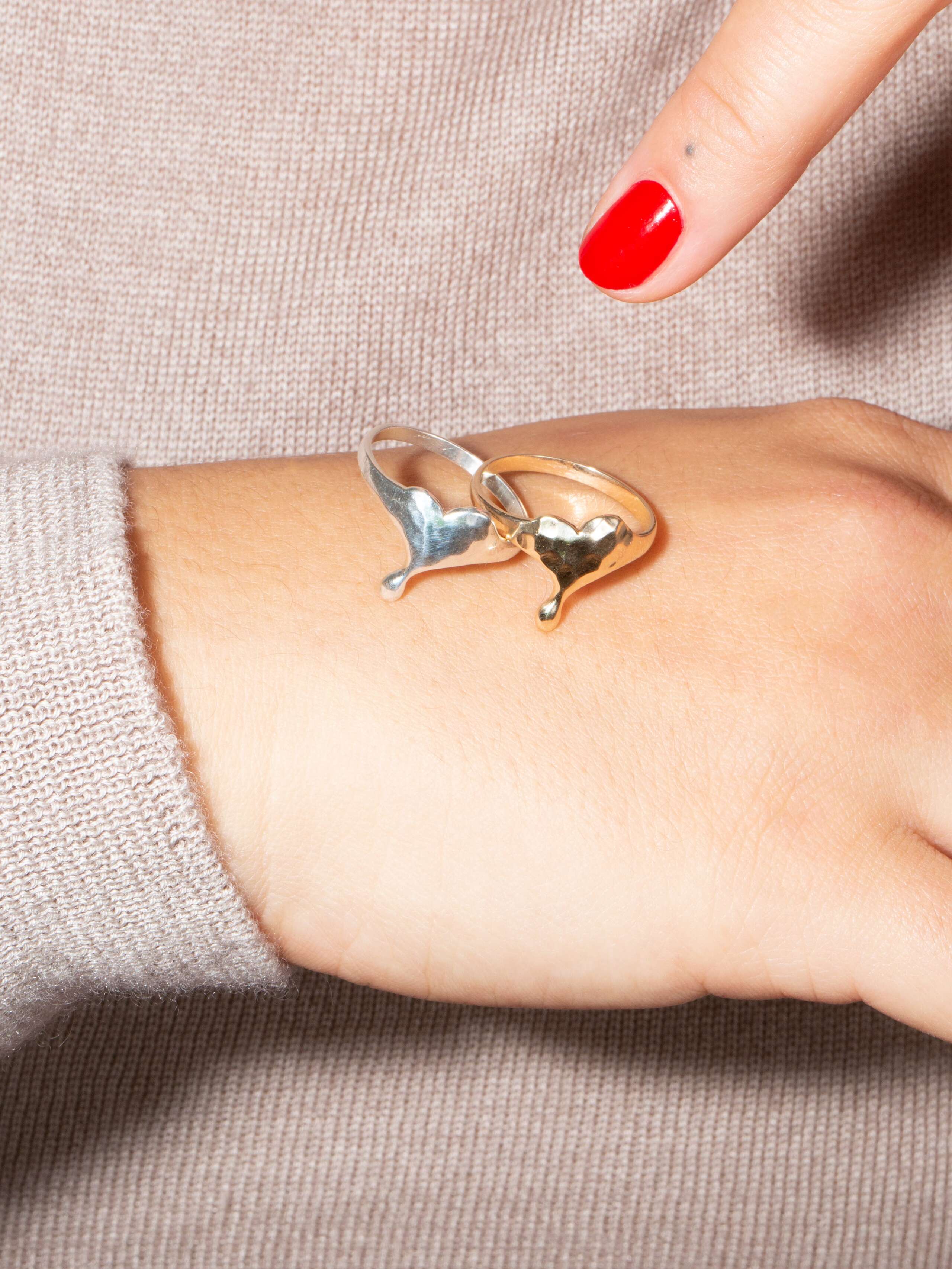 Soft heart XS ring