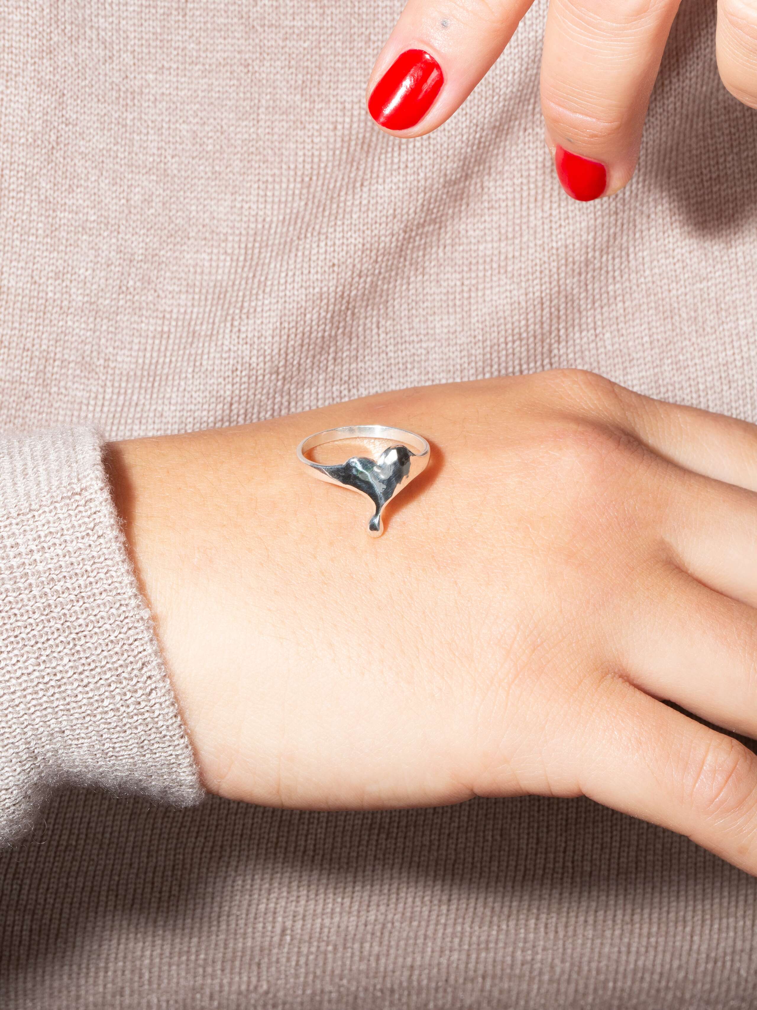Soft heart XS ring
