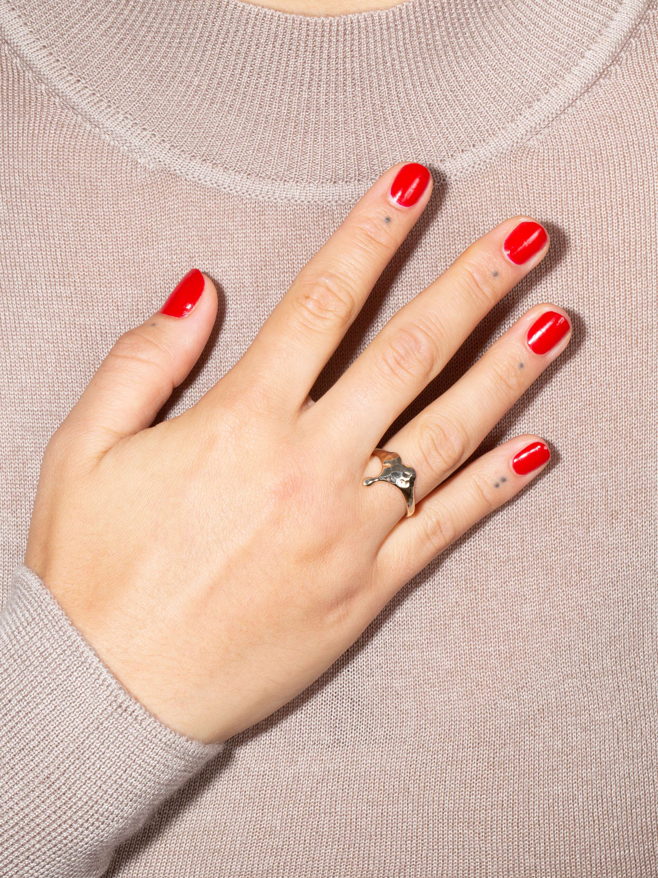 Soft heart XS ring