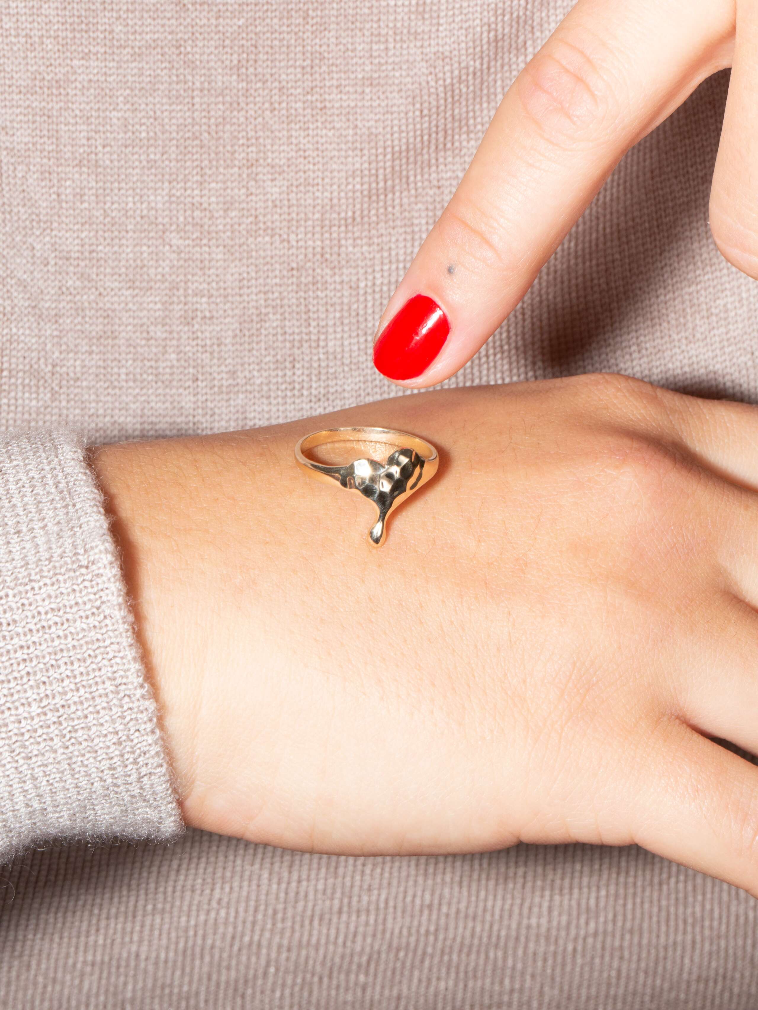 Soft heart XS ring