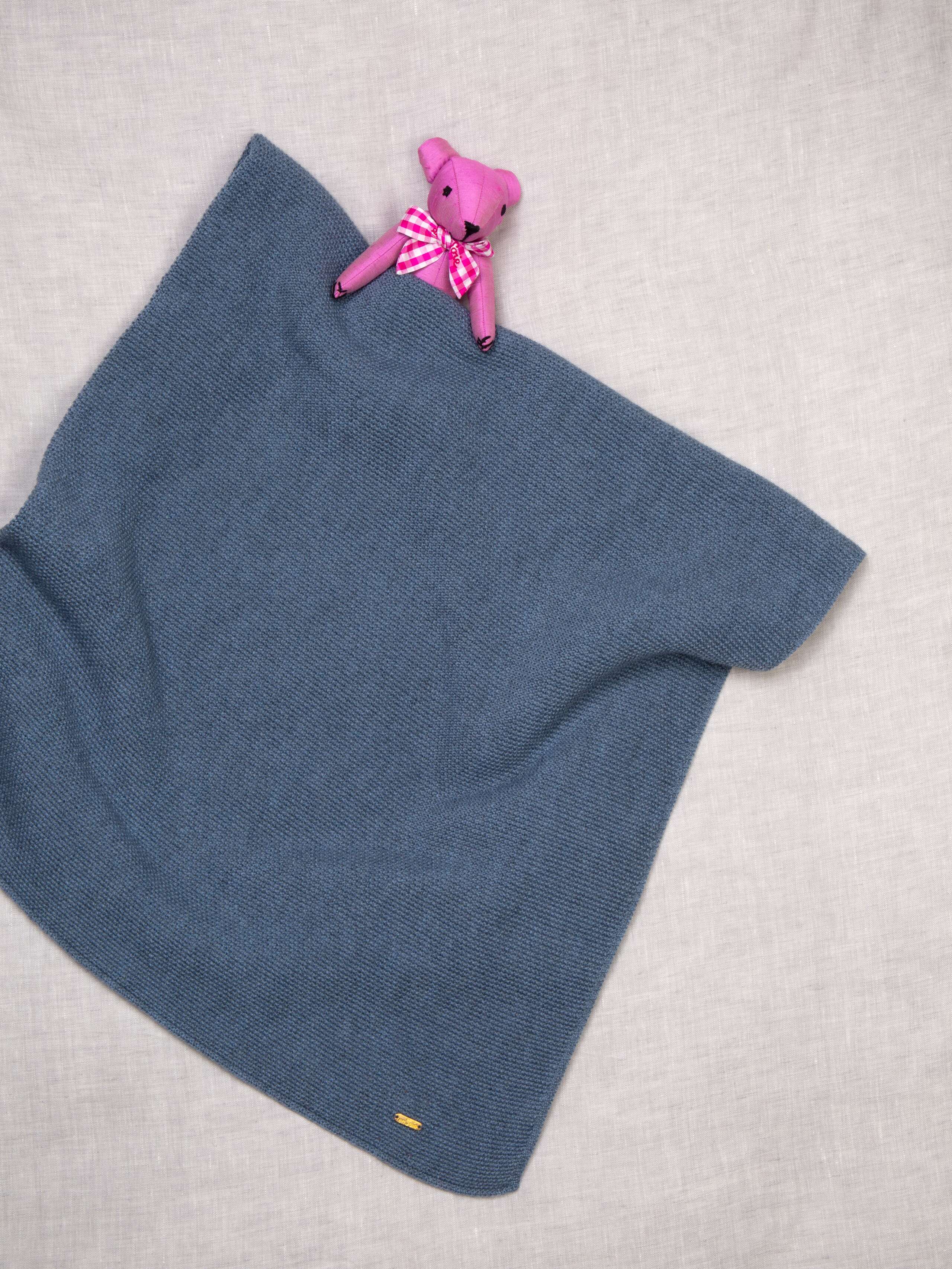 Knitted baby blanket