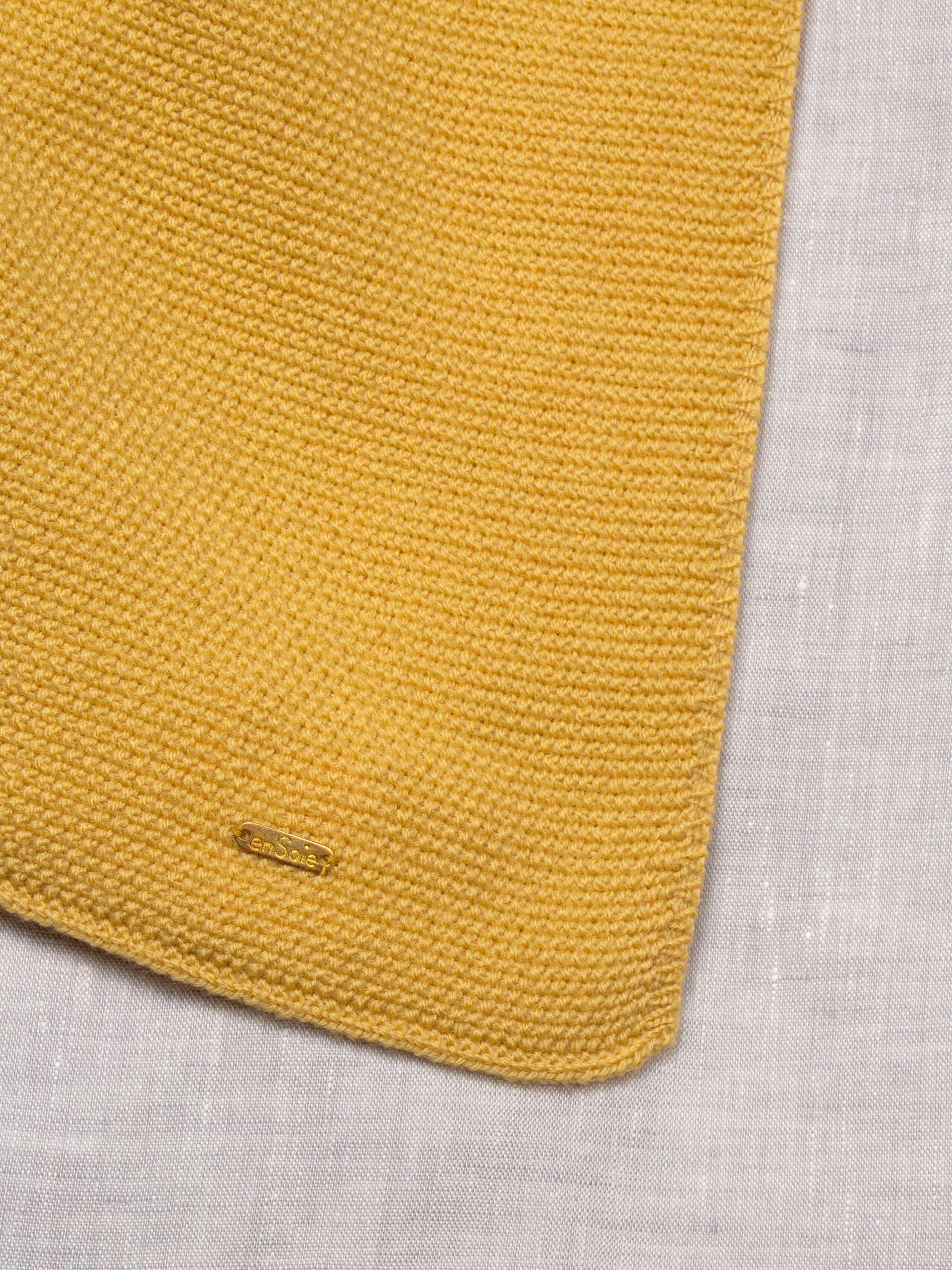 Knitted baby blanket
