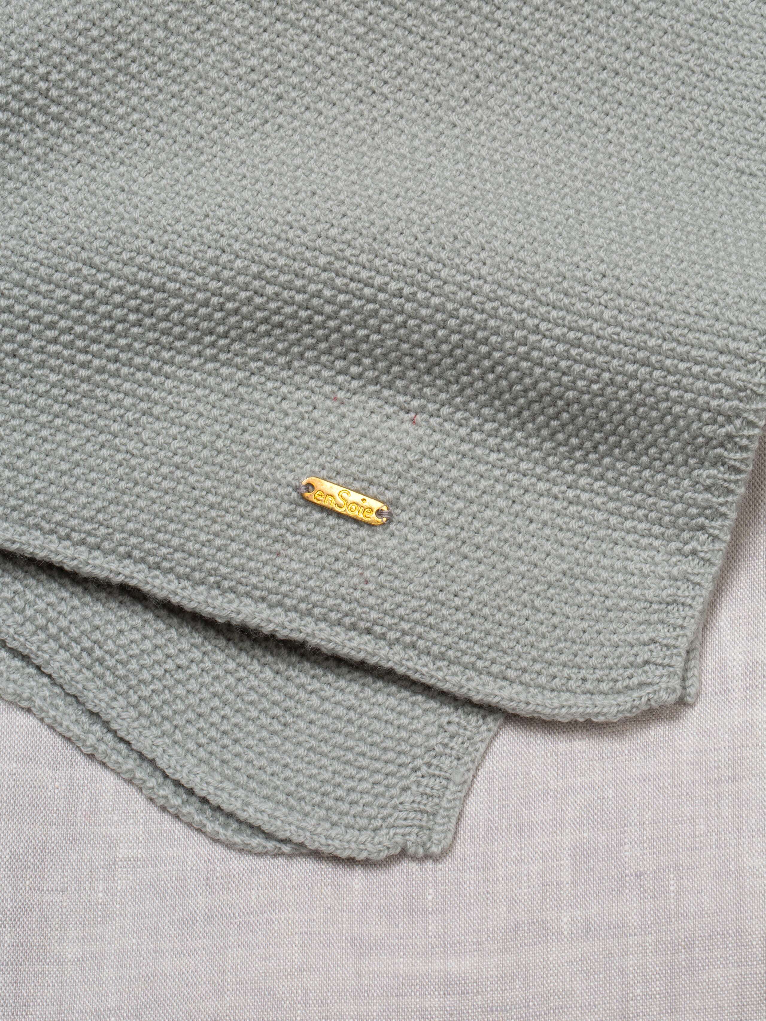 Knitted baby blanket