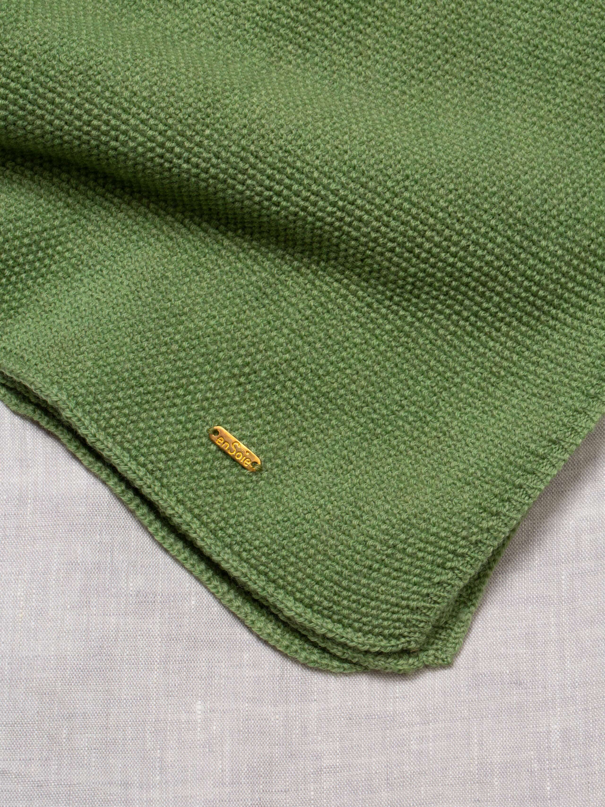 Knitted baby blanket