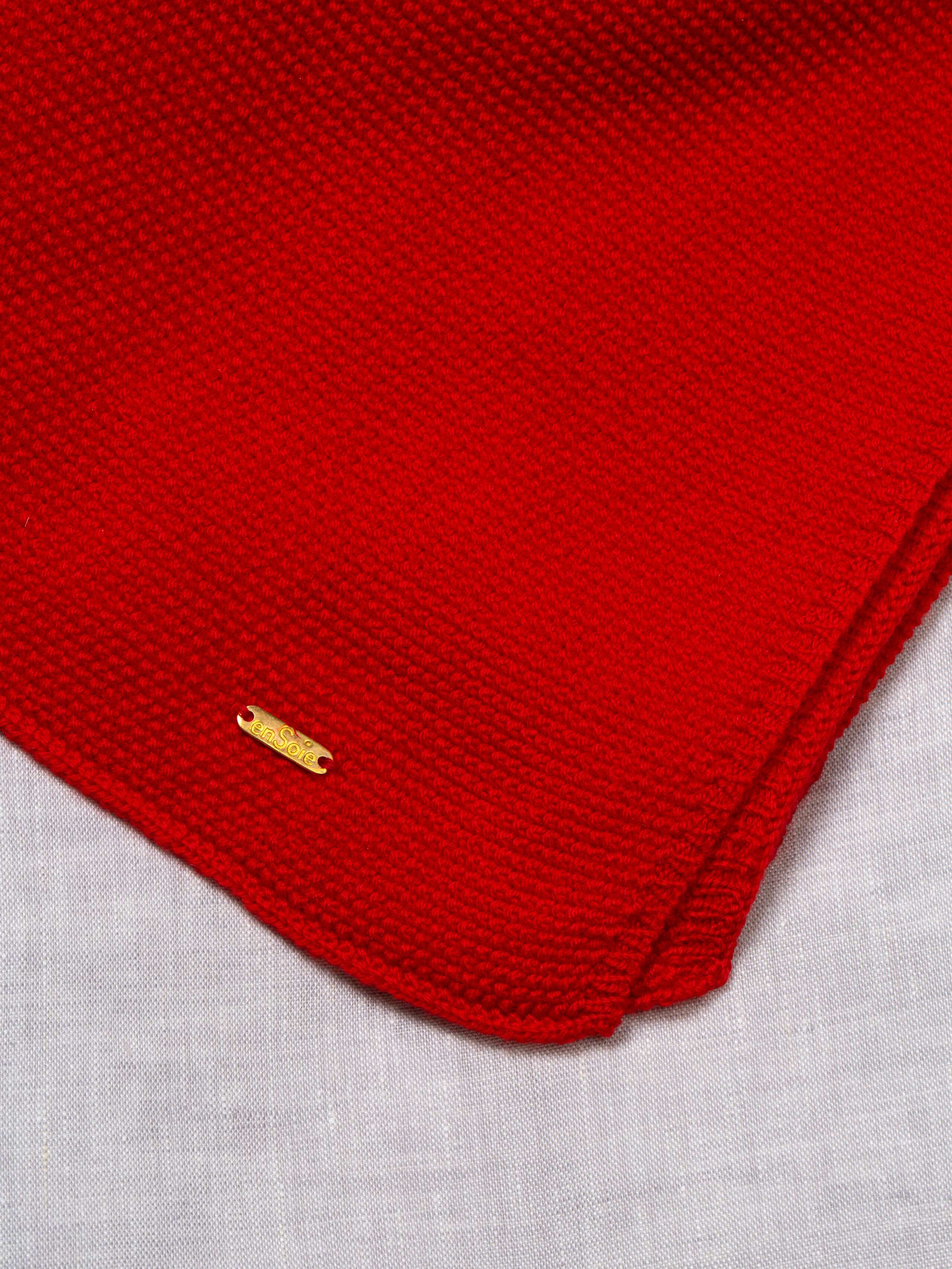 Knitted baby blanket