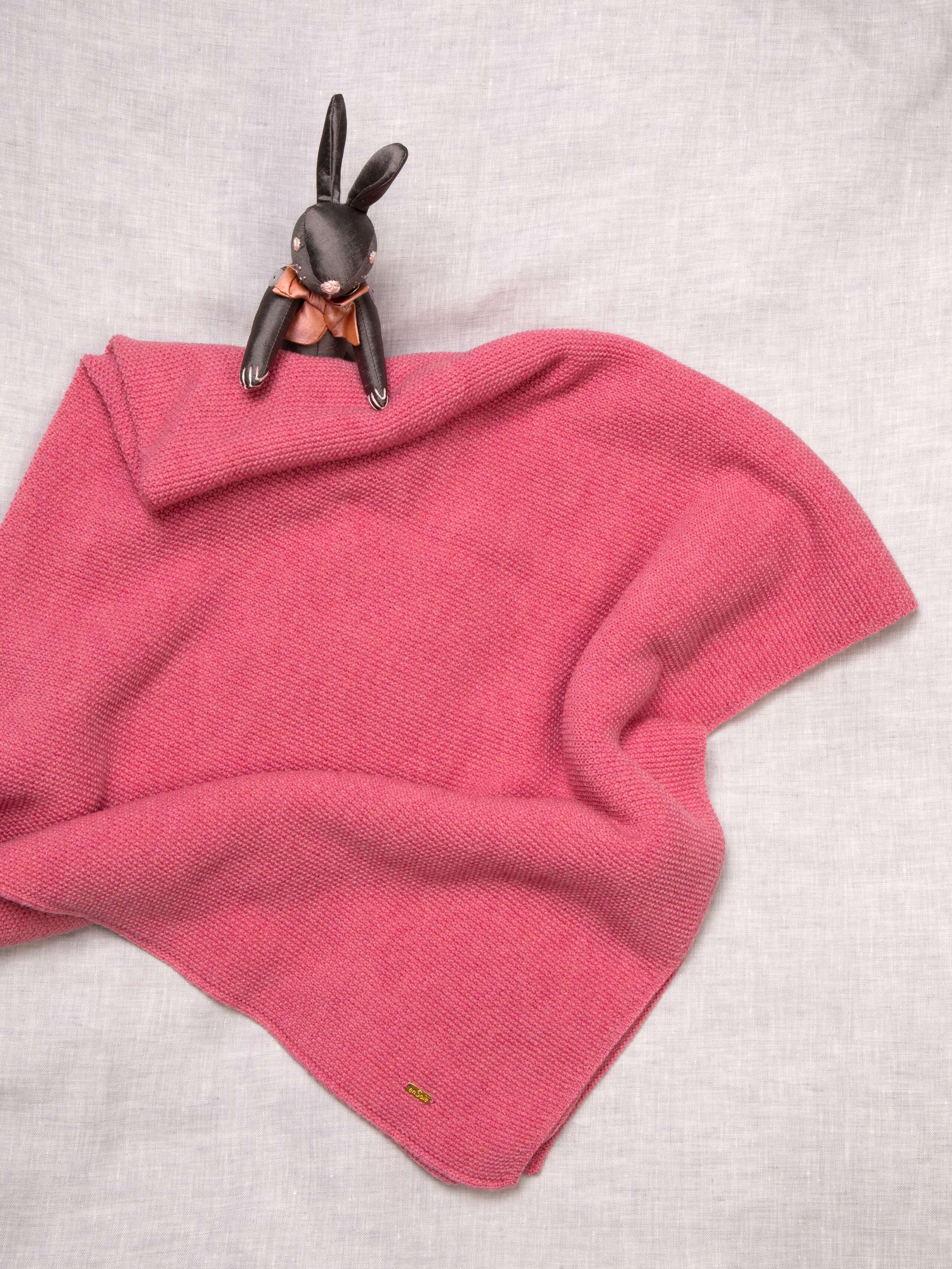 Knitted baby blanket