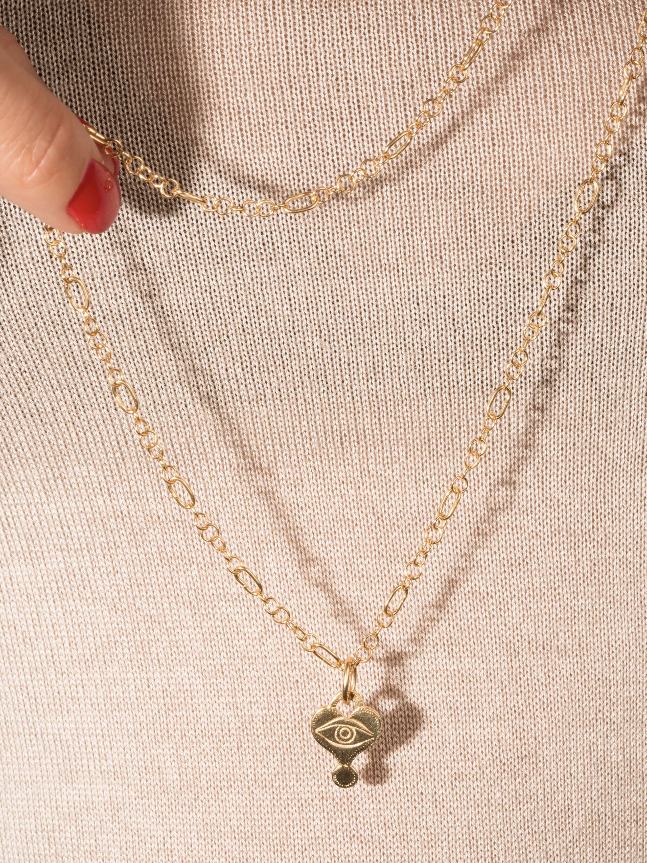 Pendant gold - Heart Eye