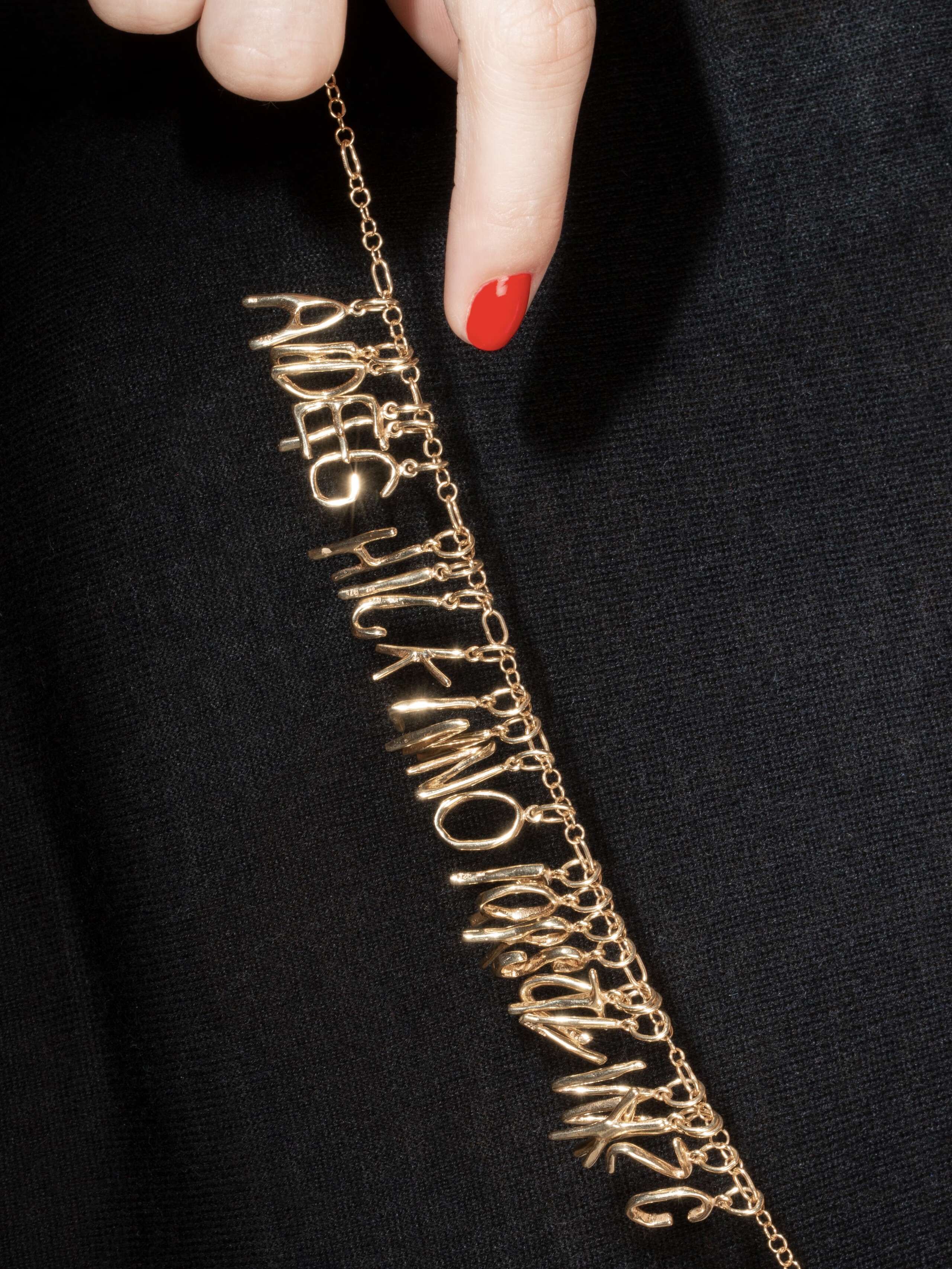 Pendant gold -Monique letters