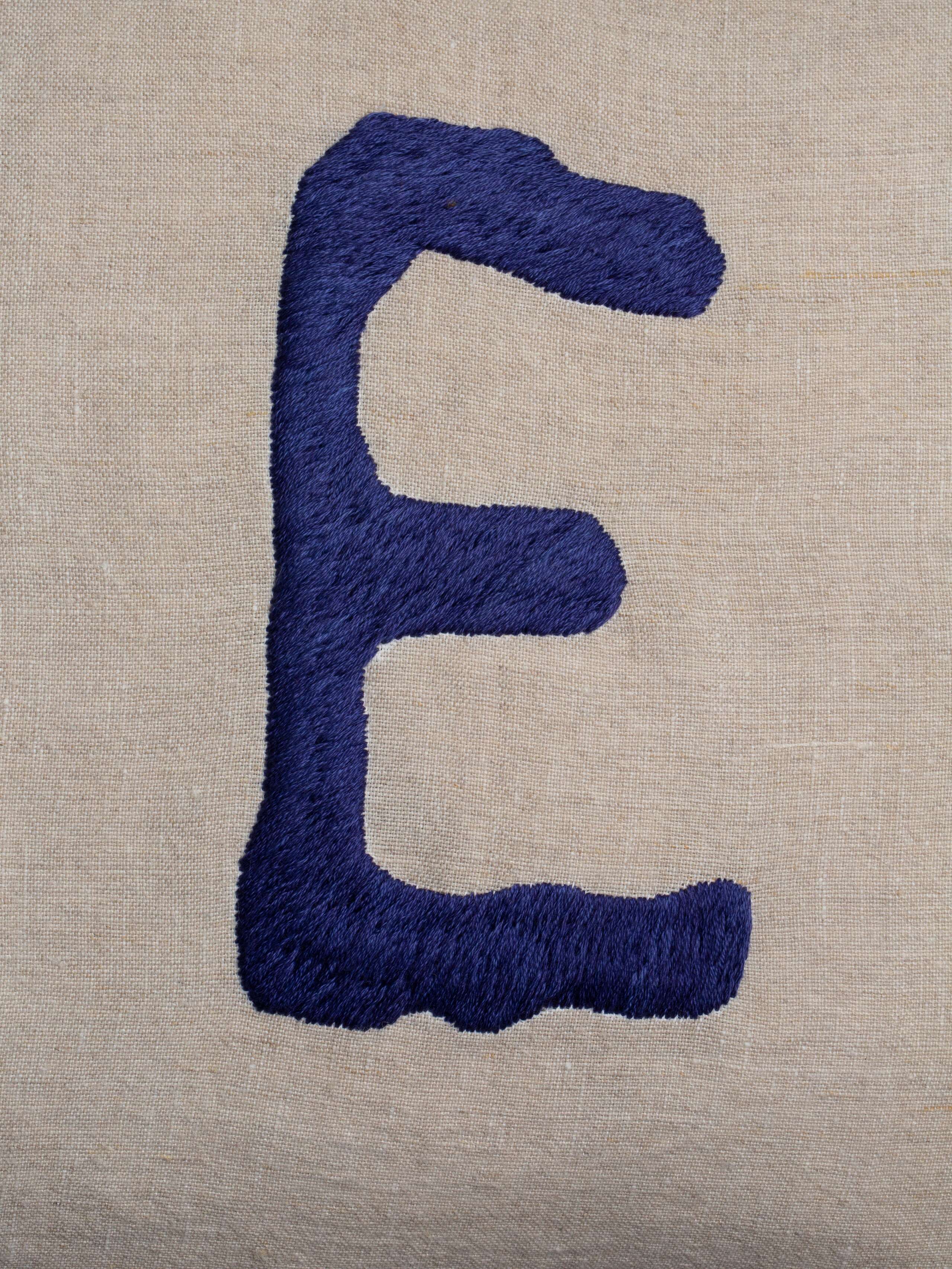 Linen Alphabet pillow