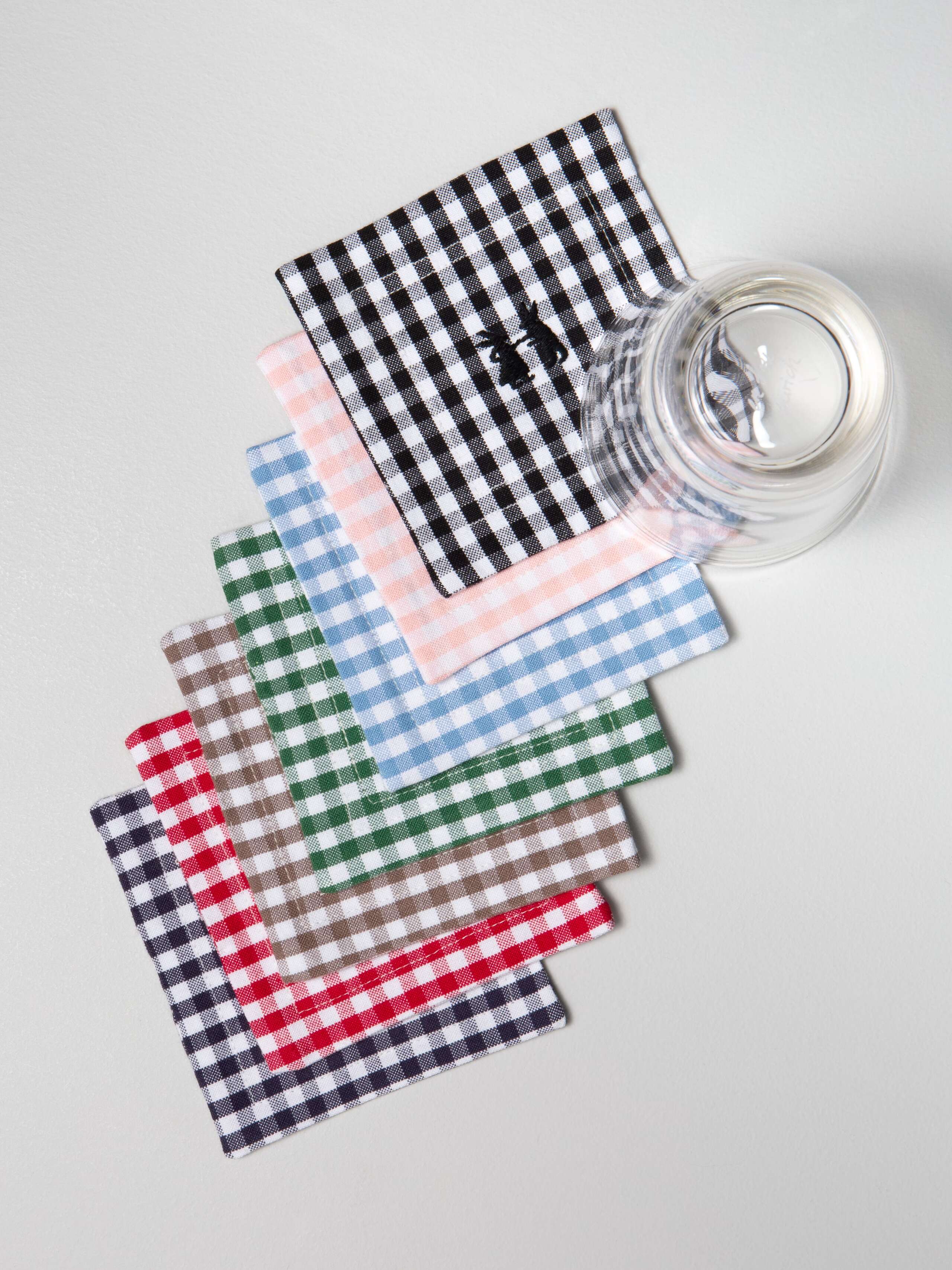Coaster vichy and striped