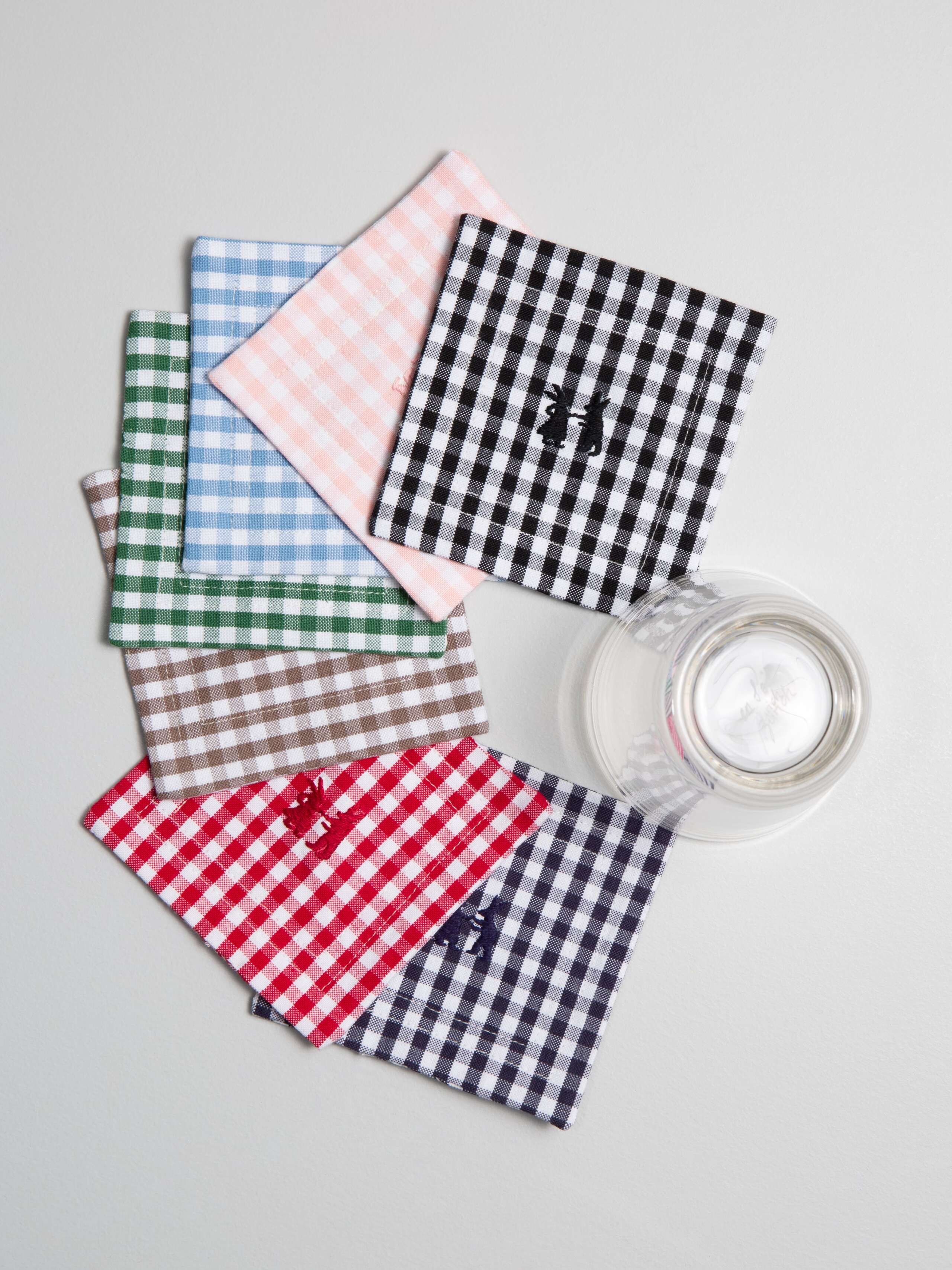 Coaster vichy and striped