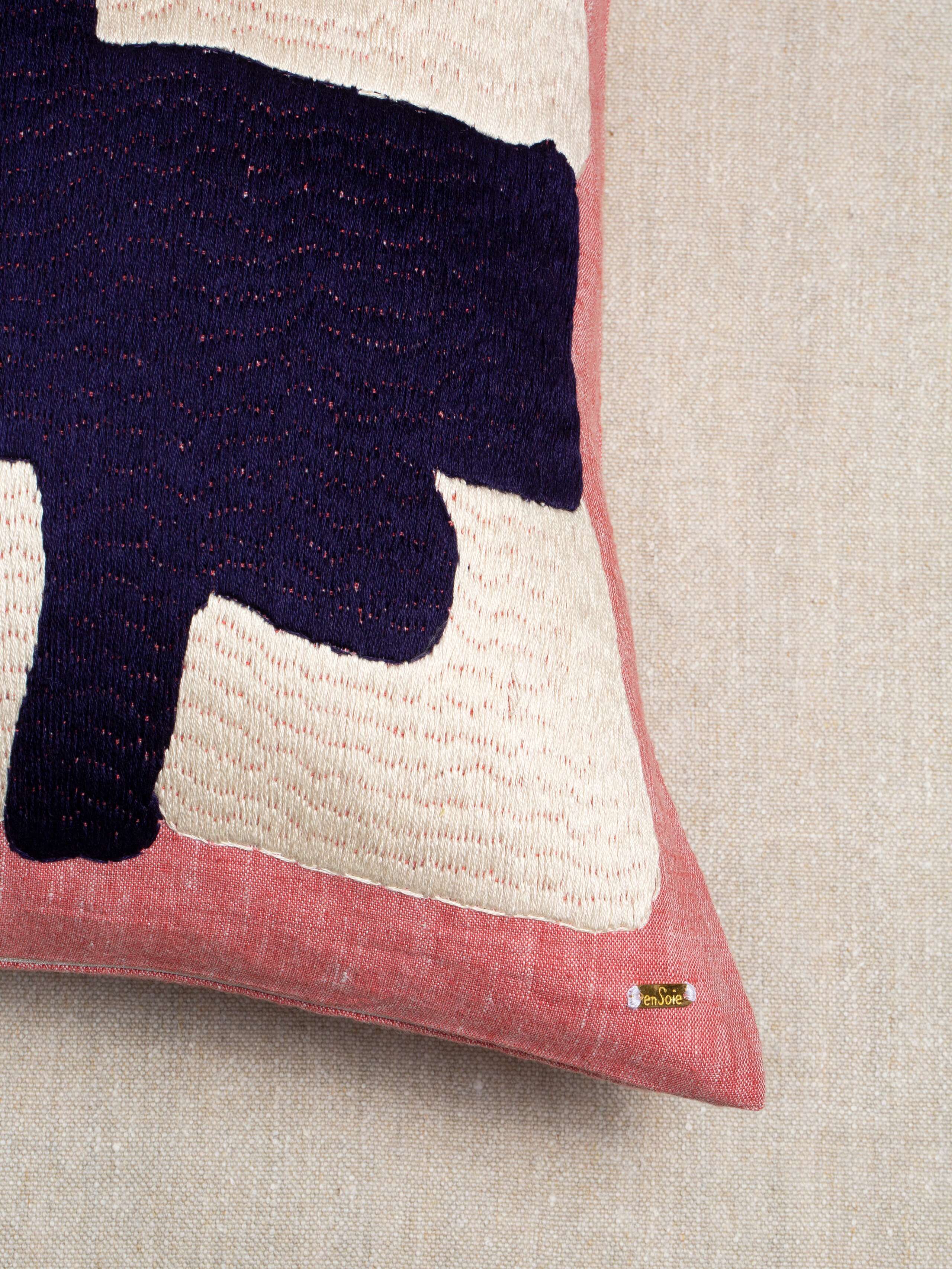 Linen Abstract pillow