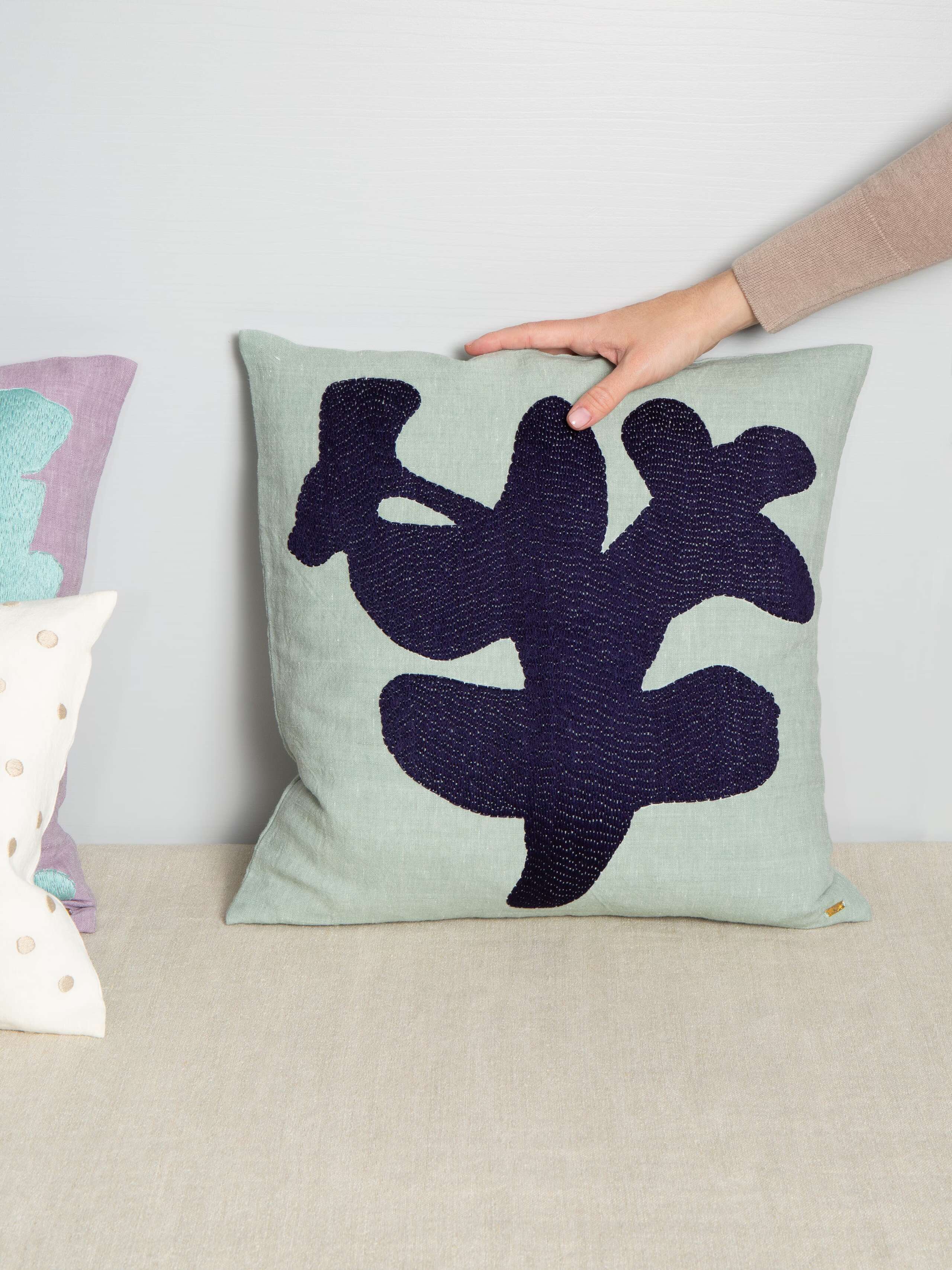 Linen Abstract pillow