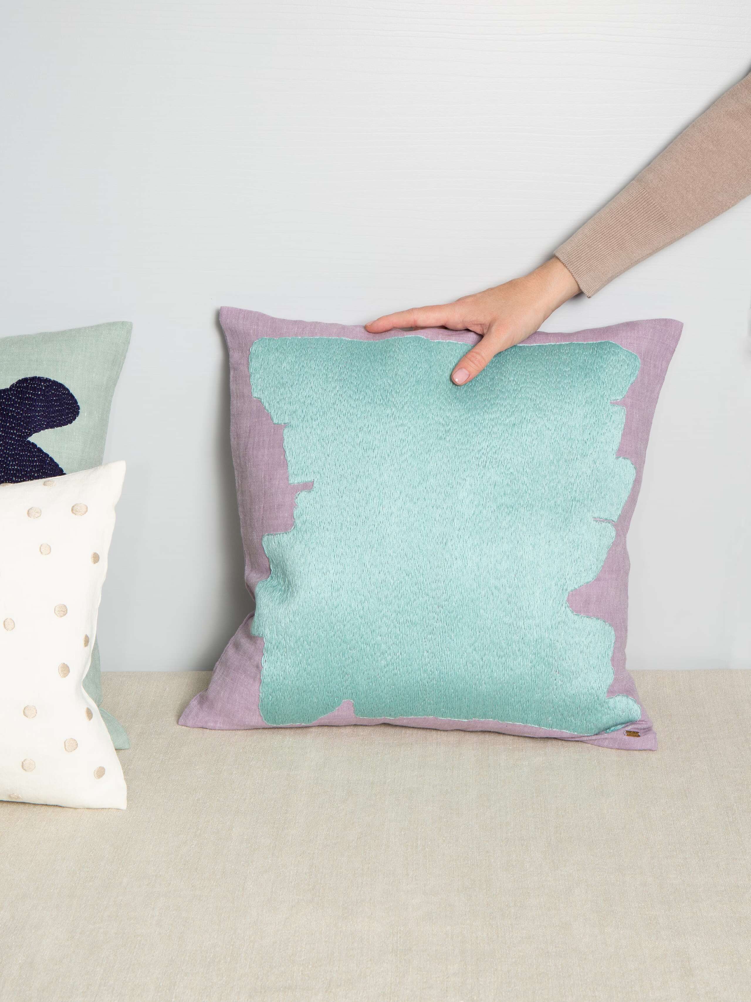 Linen Abstract pillow